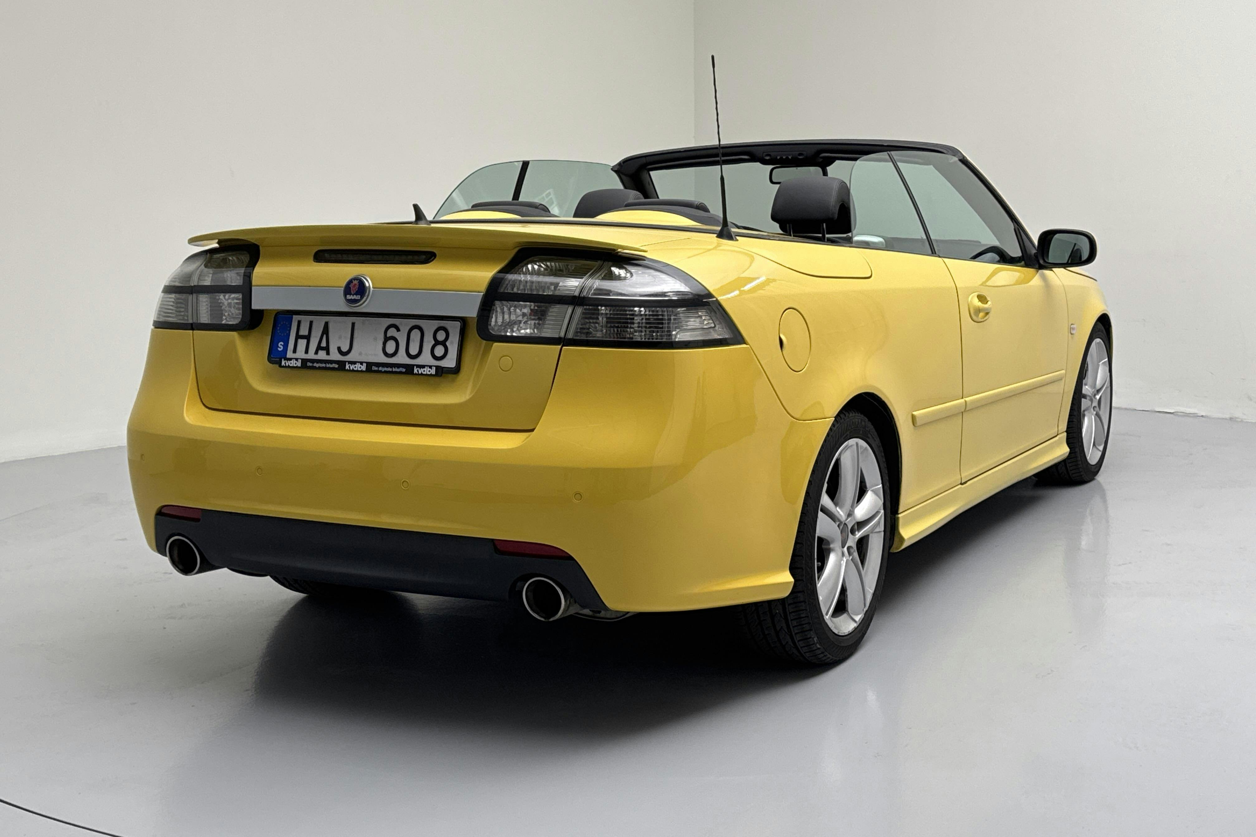 Saab 9-3 2.8T V6 Aero Cabriolet  (255hk) - 21 696 mil - Manuell - gul - 2008