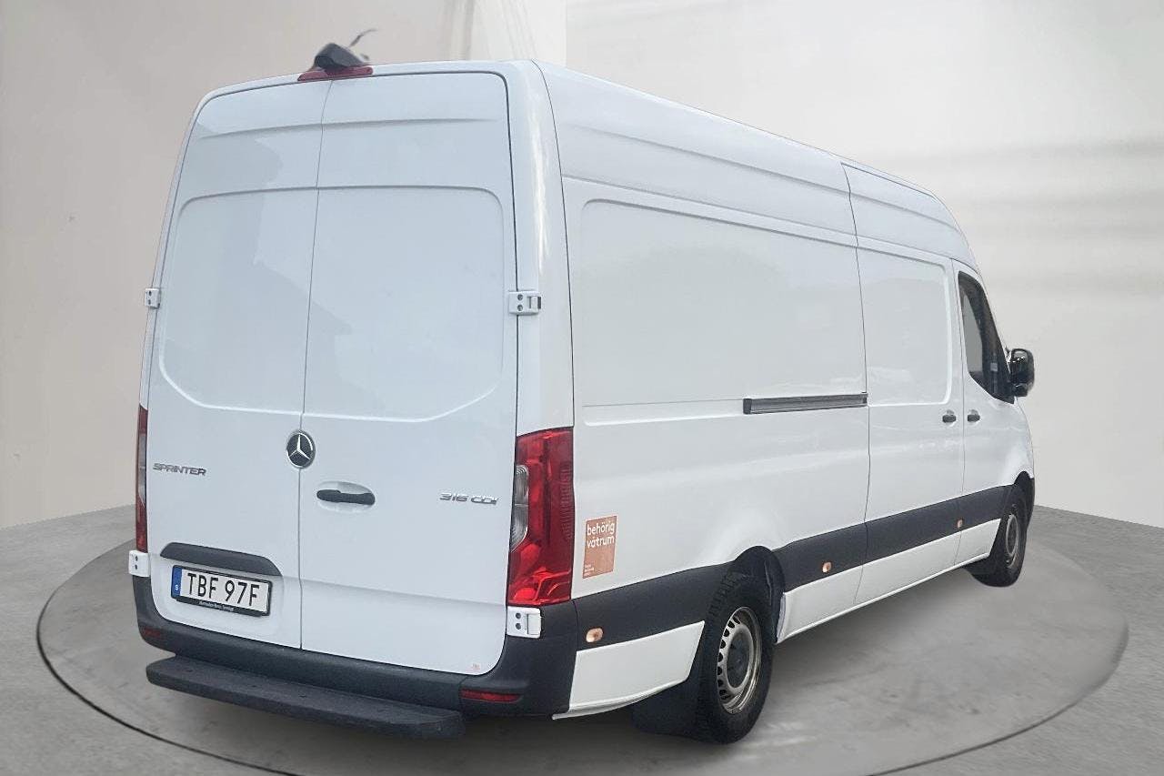 Mercedes Sprinter 316 CDI Skåp RWD (163hk) - 92 950 km - Automaatne - valge - 2020