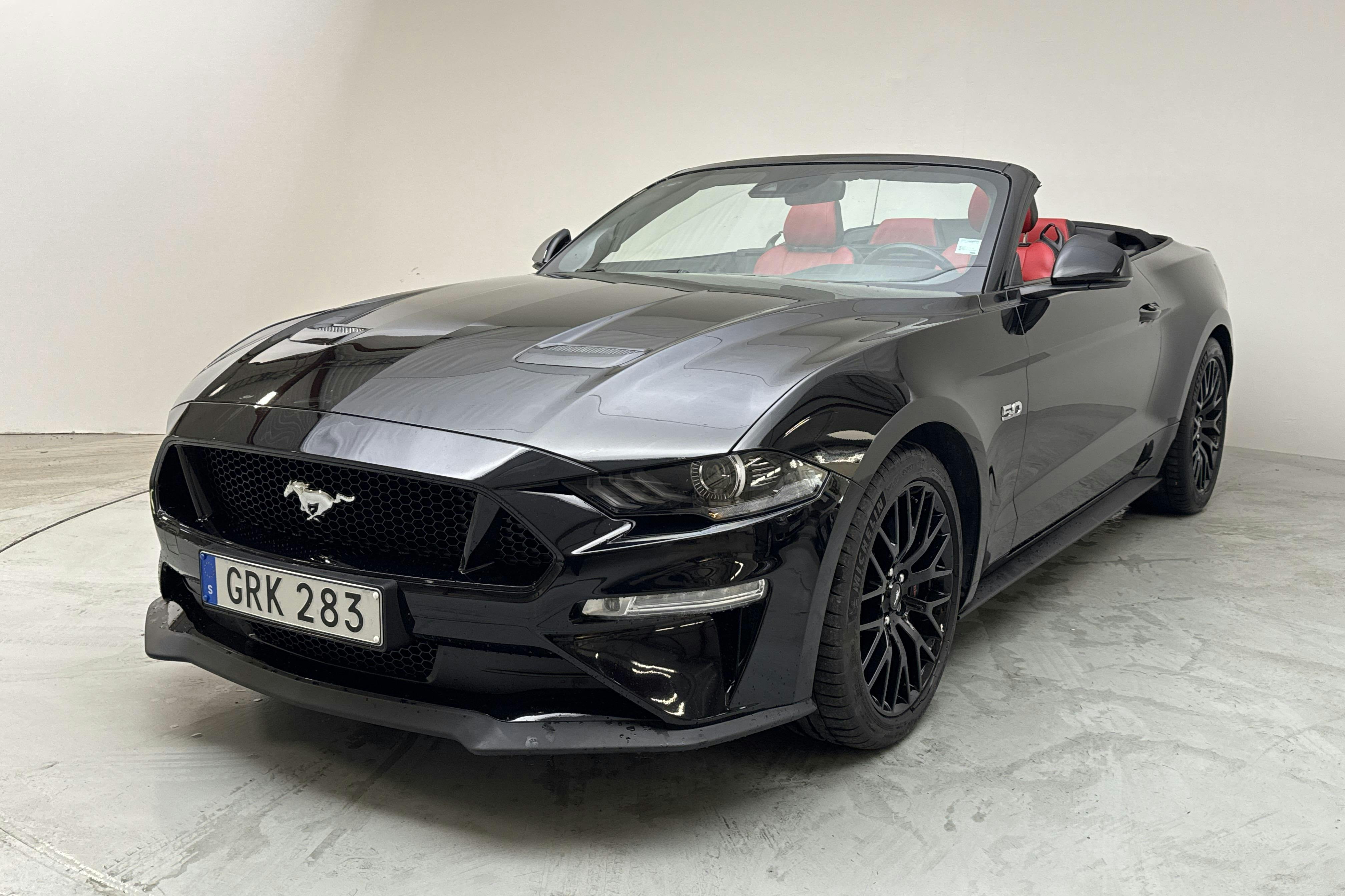 Ford Mustang GT V8 Convertible (450hk) - 49 200 km - Automatic - black - 2018