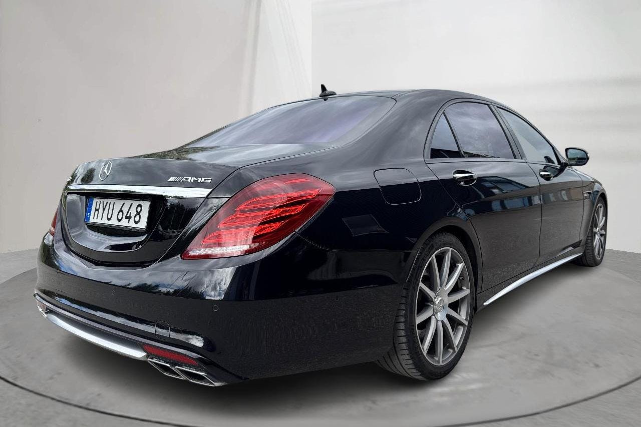 Mercedes S 63 L AMG W222 4MATIC (585hk) - 17 210 mil - Automat - svart - 2016