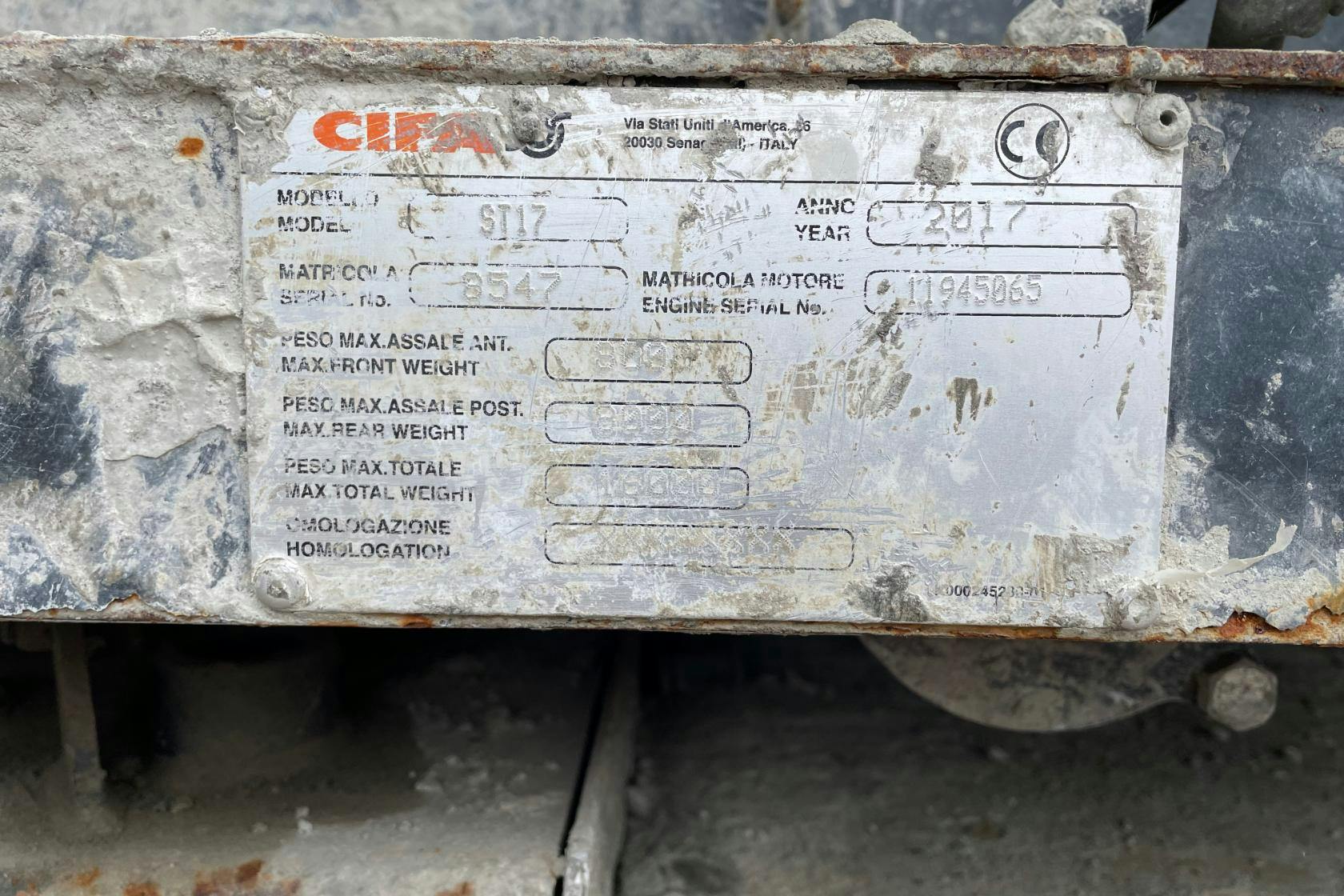 CIFA CSS3 EVO-PAS307D/E6 -  - 2017