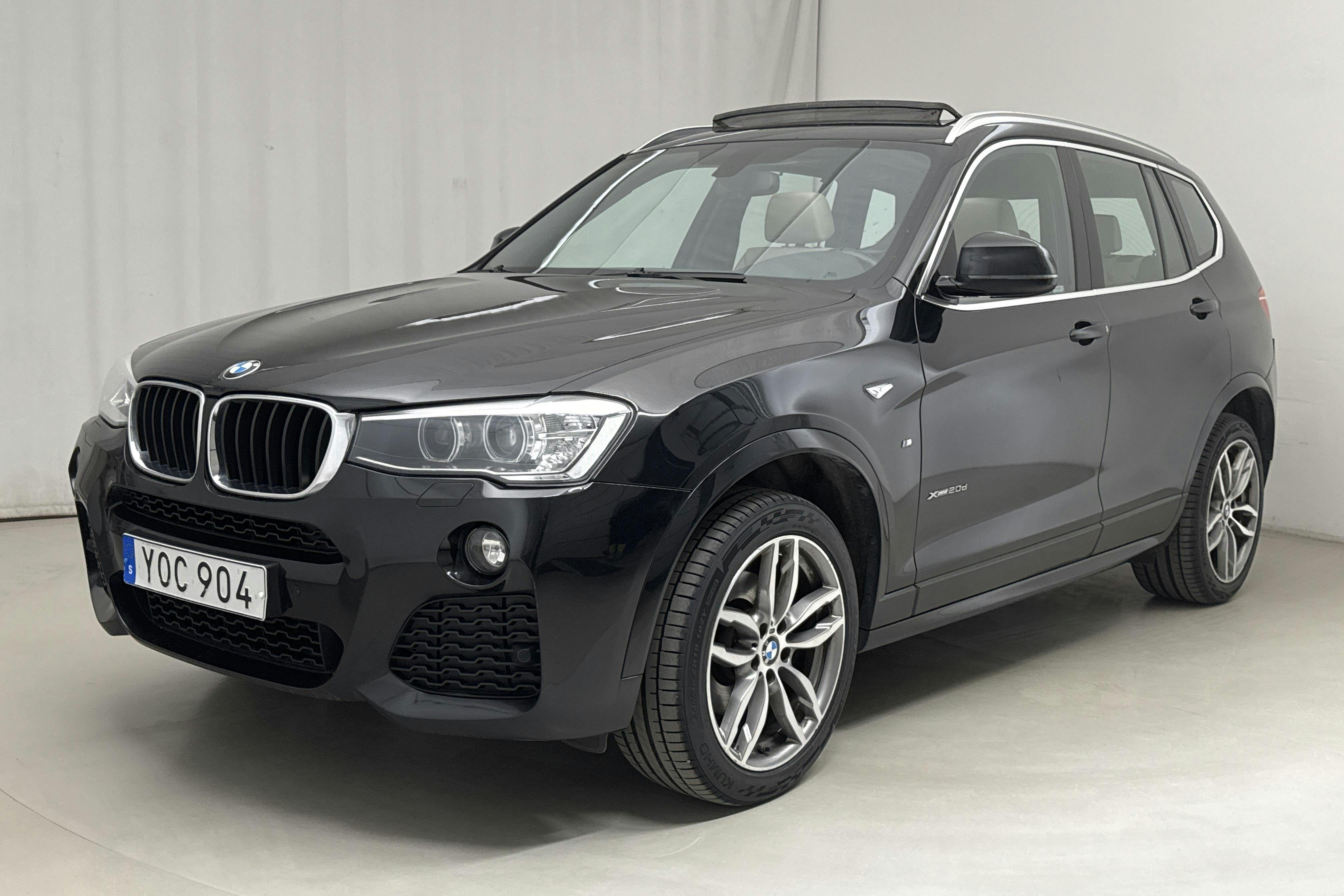 BMW X3 xDrive20d, F25 (190hk) - 212 350 km - Automatyczna - czarny - 2017