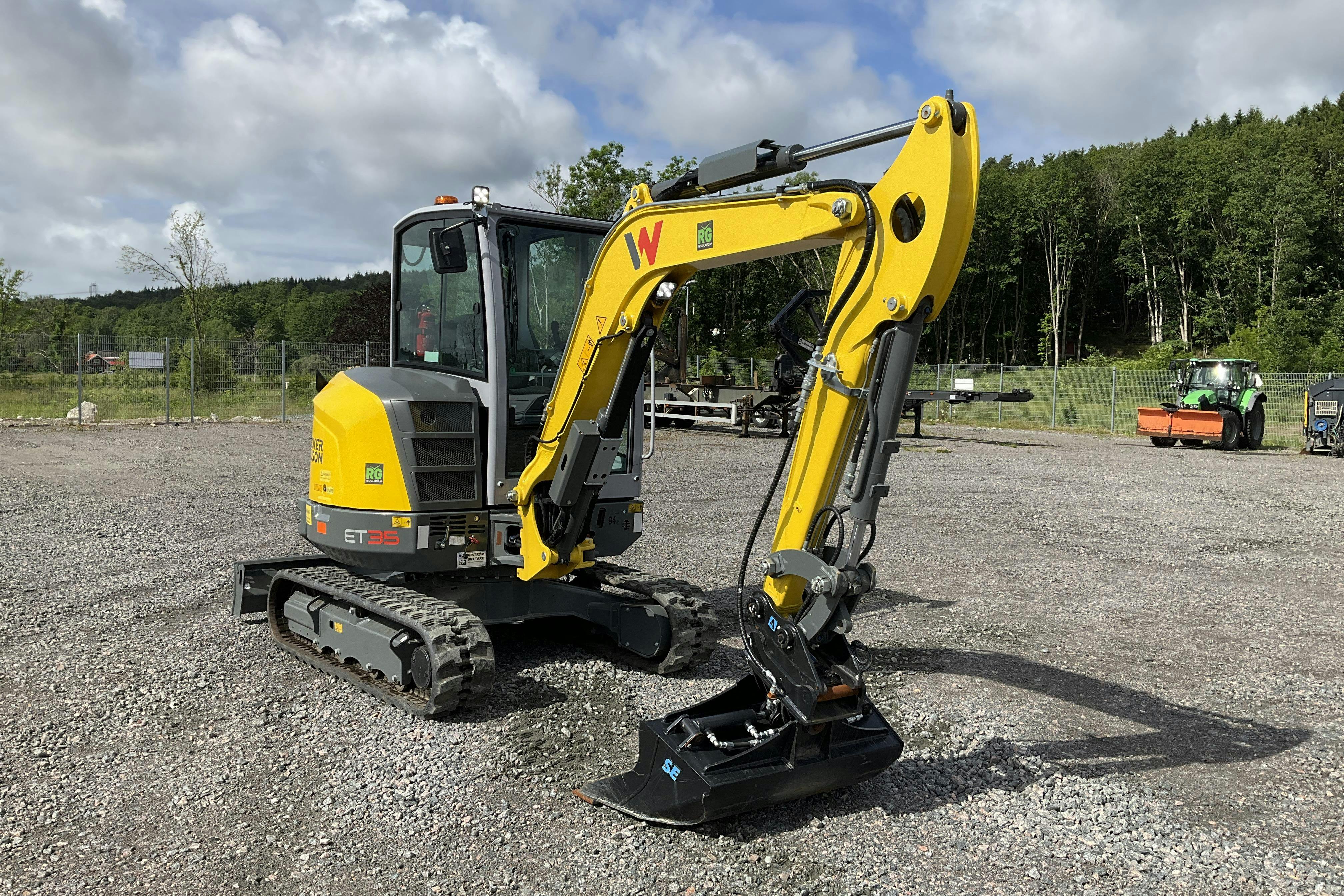 Wacker Neuson ET35, Minigrävare utr: Hydralisk planskopa och 2 skopor SN WNCE1601J00001238  2023 -  - 2023