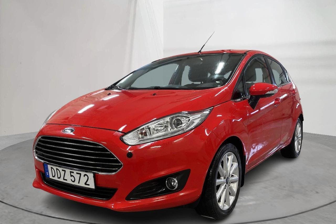 Ford Fiesta 1.0T EcoBoost 5dr (100hk) - 47 710 km - Automatyczna - czerwony - 2016
