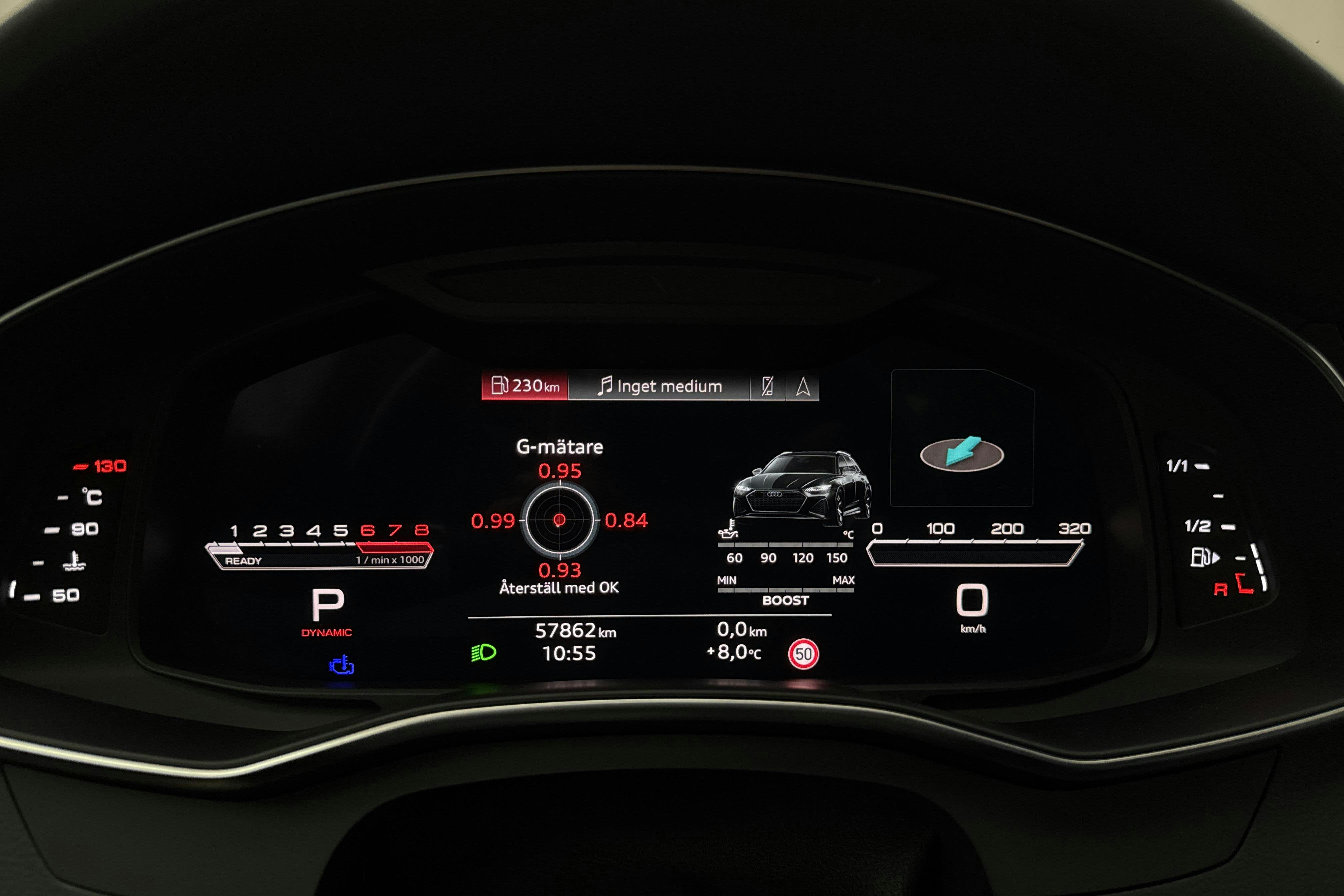 Audi RS6 Avant 4.0 TFSI quattro (600hk) - 5 786 mil - Automat - svart - 2023