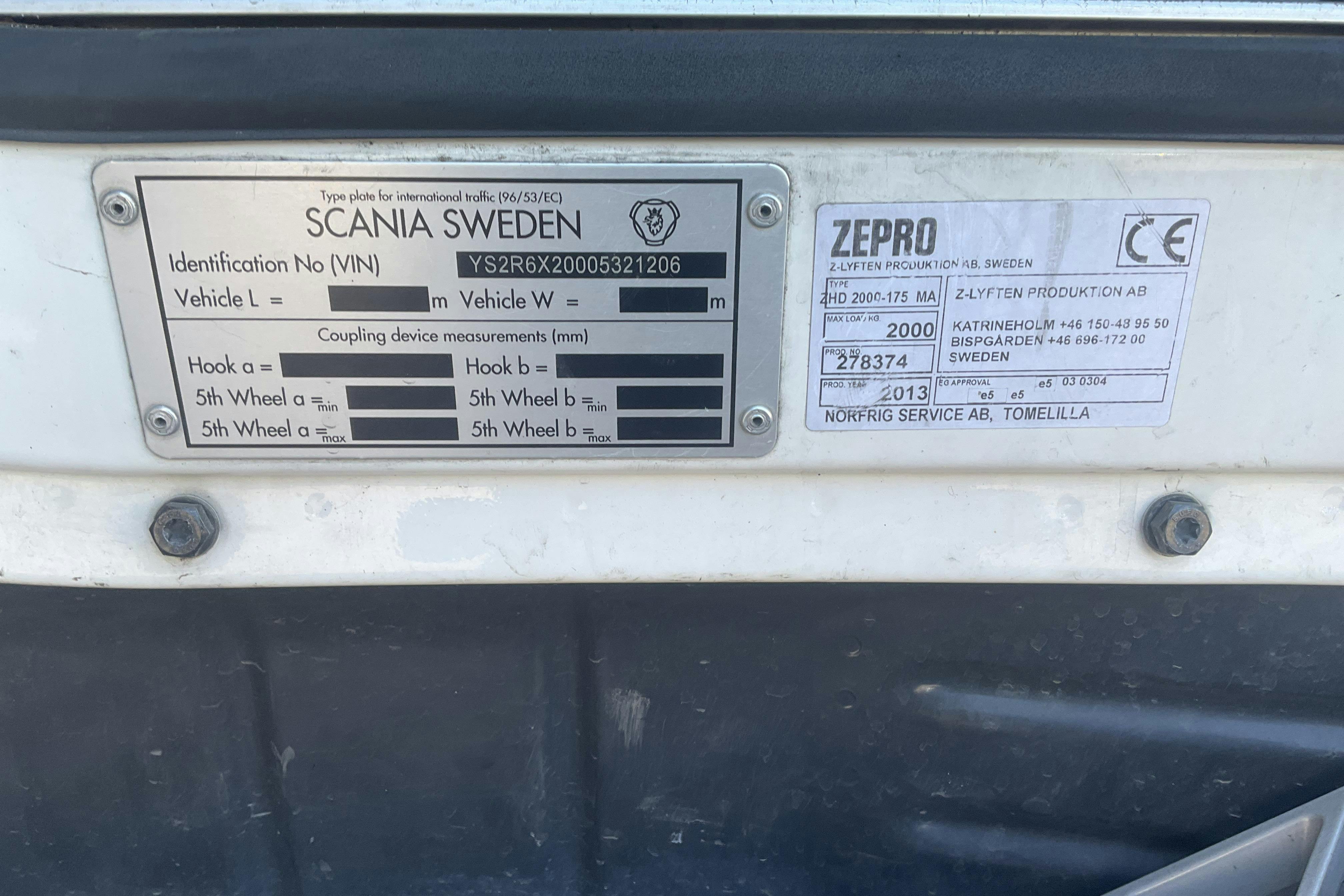 Scania R560 - 957 218 km - Automat - vit - 2013