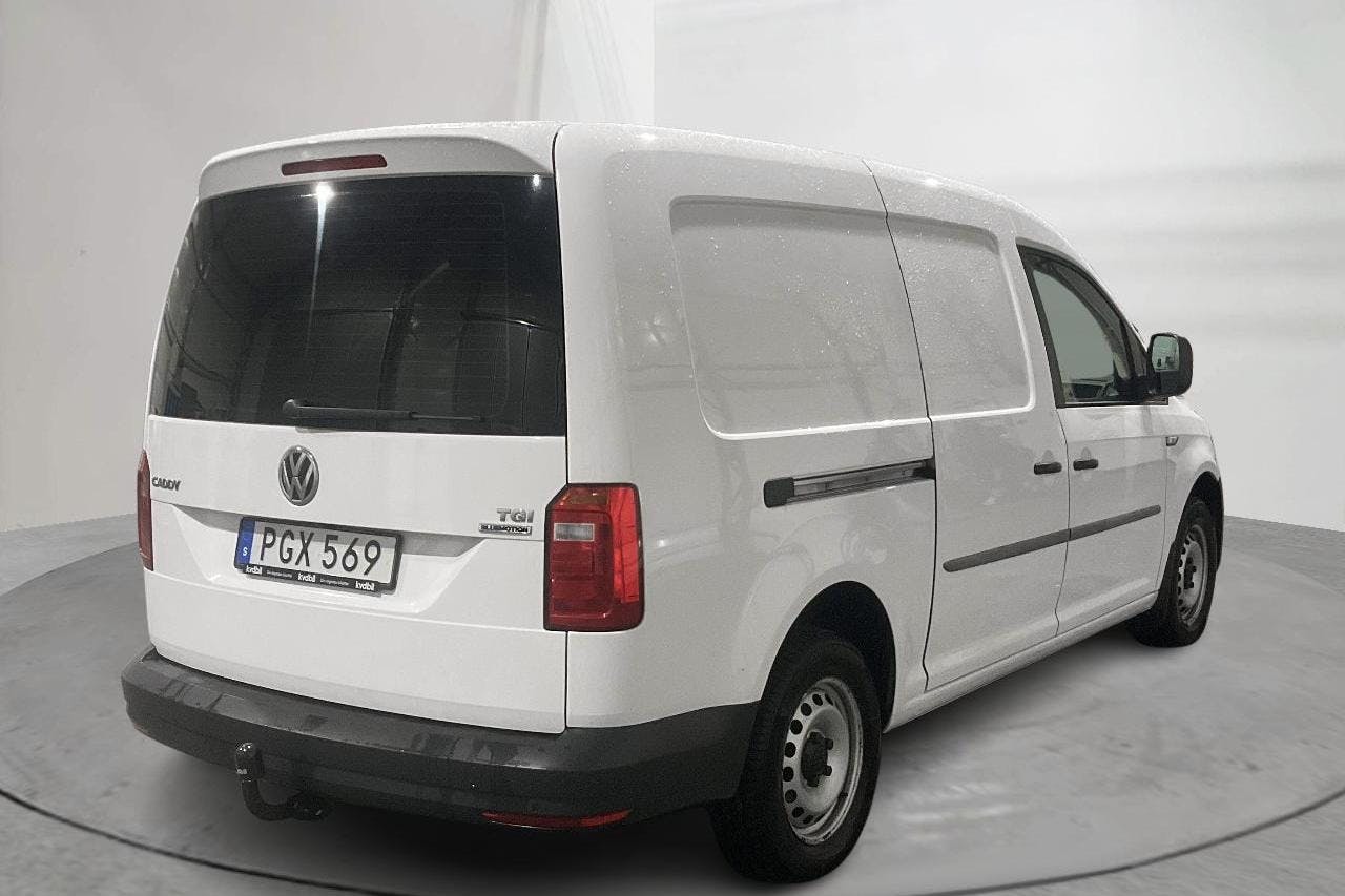 VW Caddy 1.4 TGI Maxi Skåp (110hk) - 21 986 mil - Automat - vit - 2017