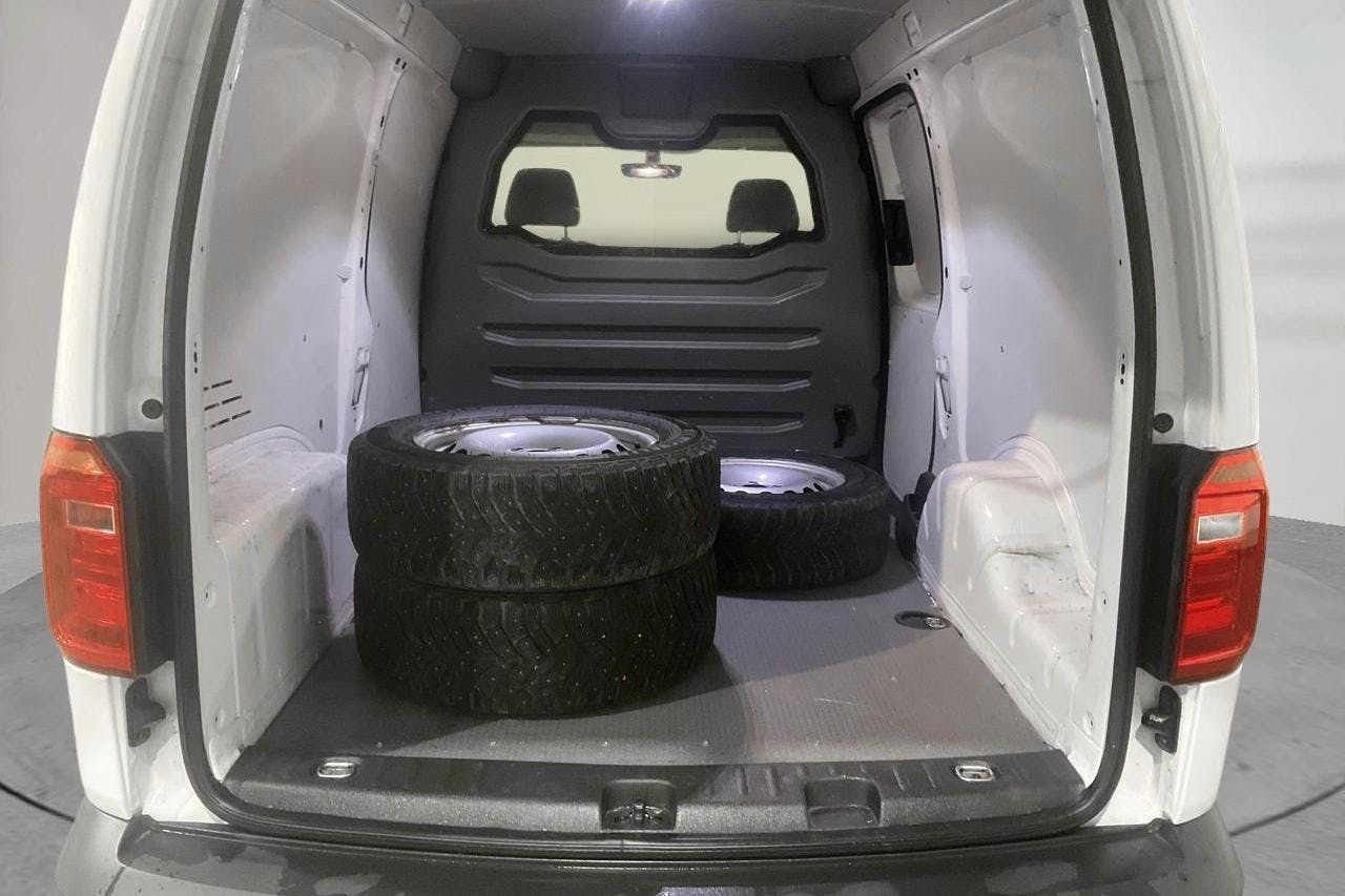 VW Caddy 1.4 TGI Maxi Skåp (110hk) - 21 986 mil - Automat - vit - 2017