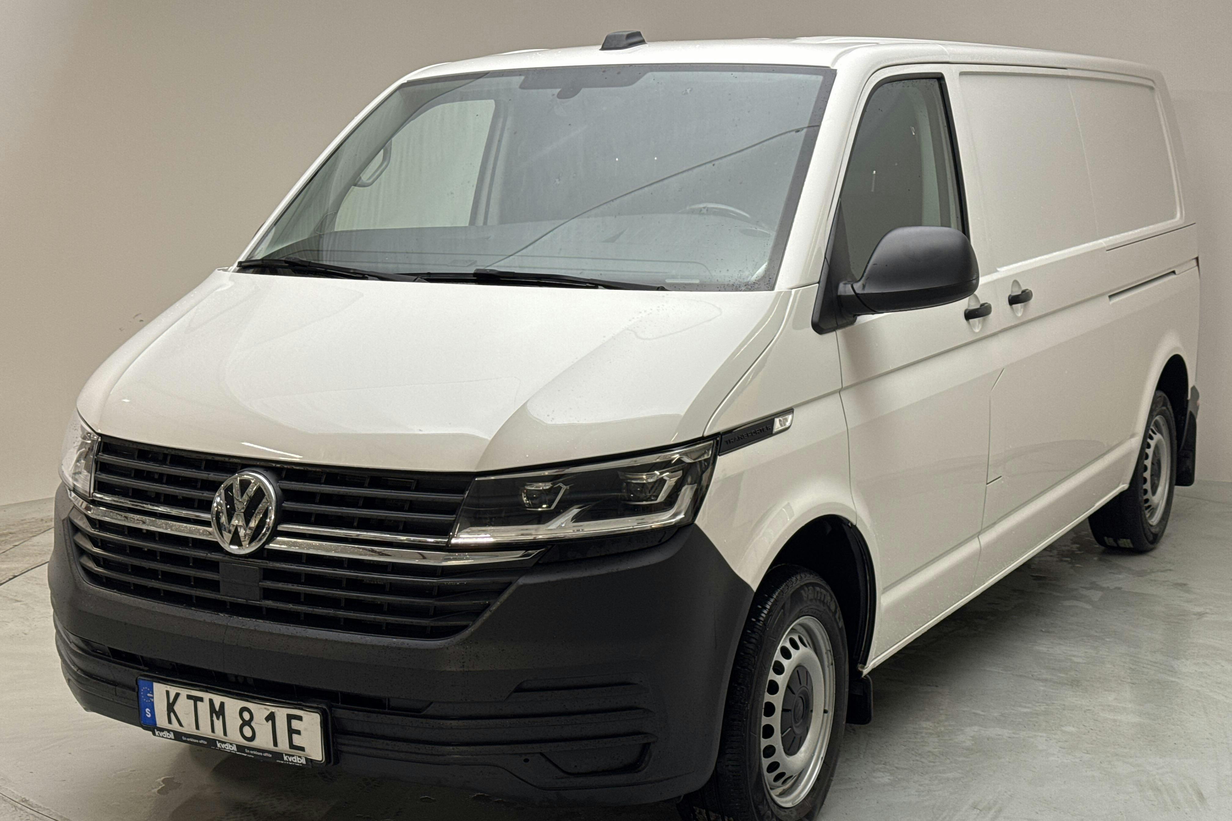 VW Transporter T6 2.0 TDI BMT Skåp (150hk) - 7 417 mil - Automat - vit - 2021
