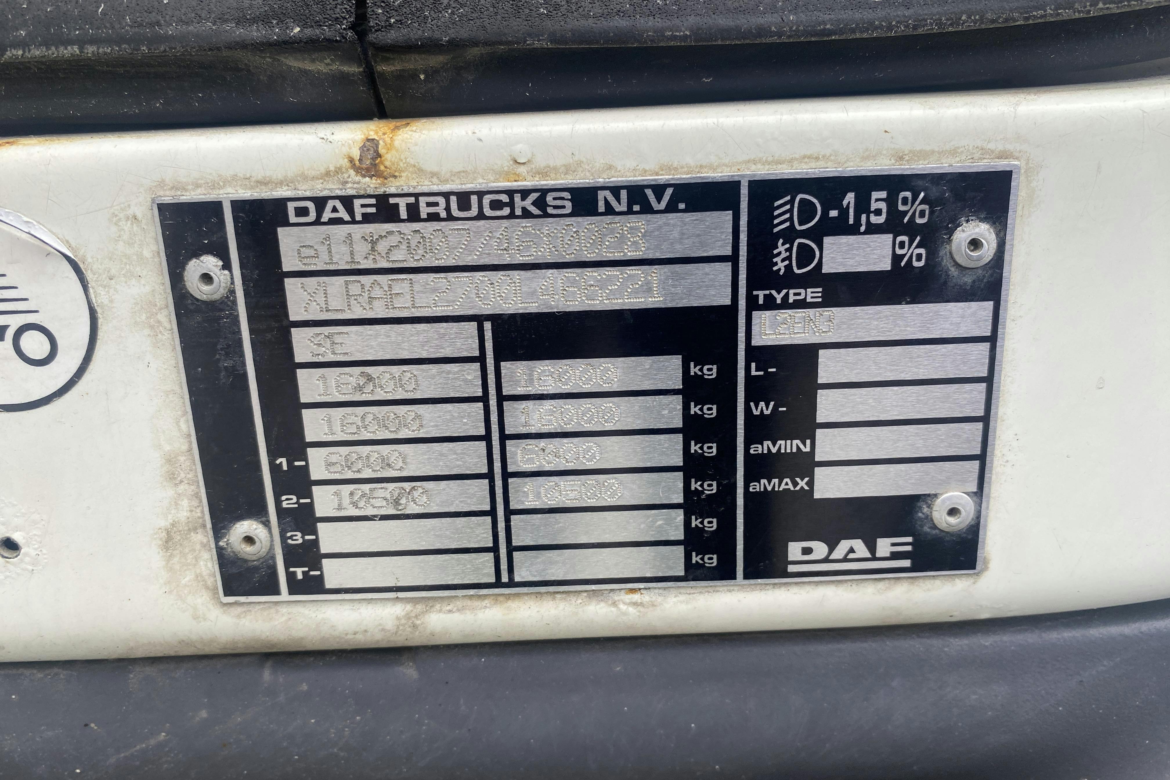 DAF FA LF290I - 189 145 km - Automat - vit - 2017