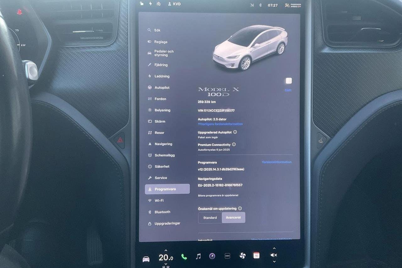 Tesla Model X 100D - 25 933 mil - Automat - vit - 2018