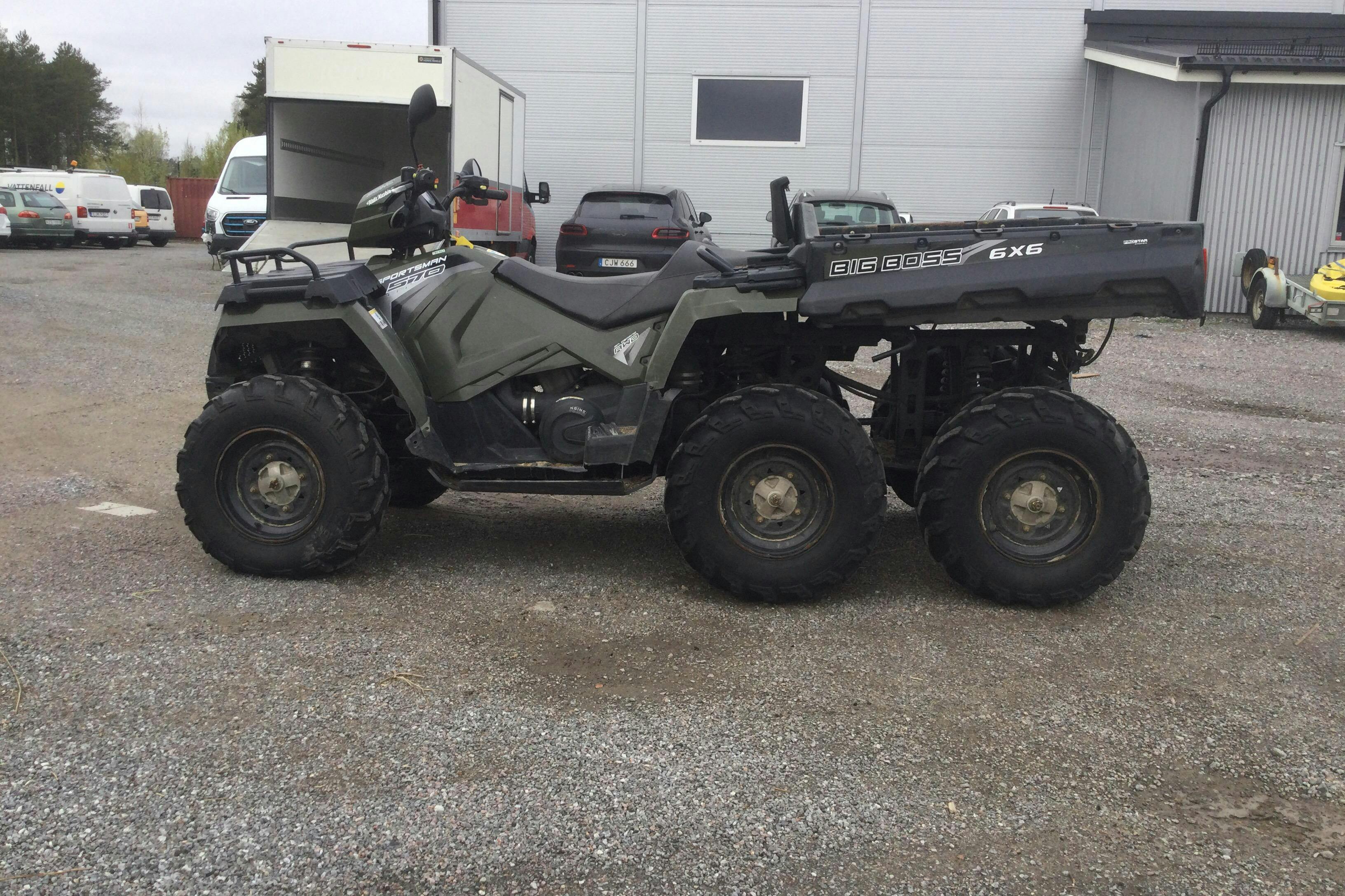 POLARIS SPORTSMAN 570 BIG BOSS 6X6 ATV (Rep.Objekt) - 335 mil - Manuell - grön - 2016