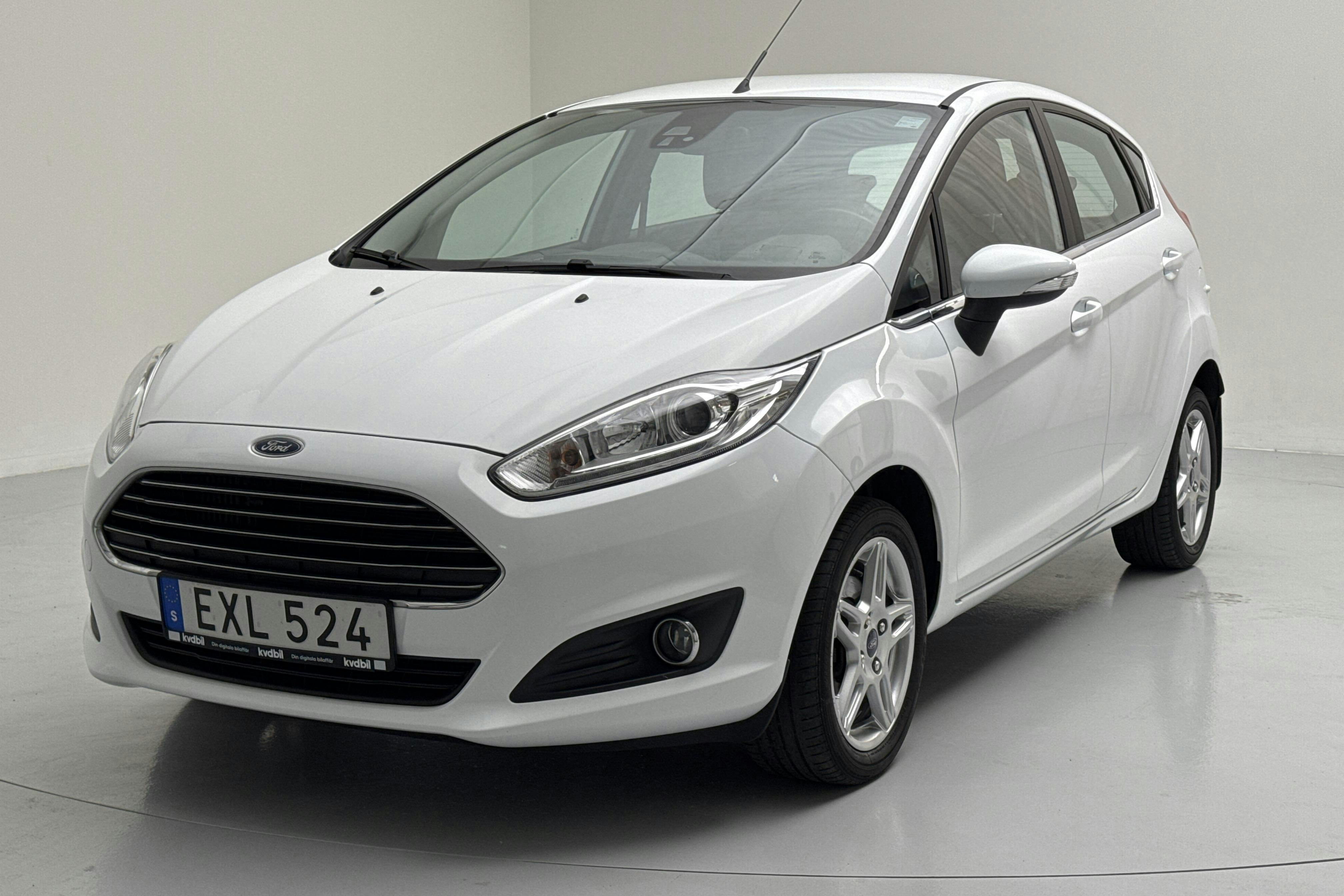Ford Fiesta 1.0T EcoBoost 5dr (100hk) - 52 120 km - Manual - white - 2015
