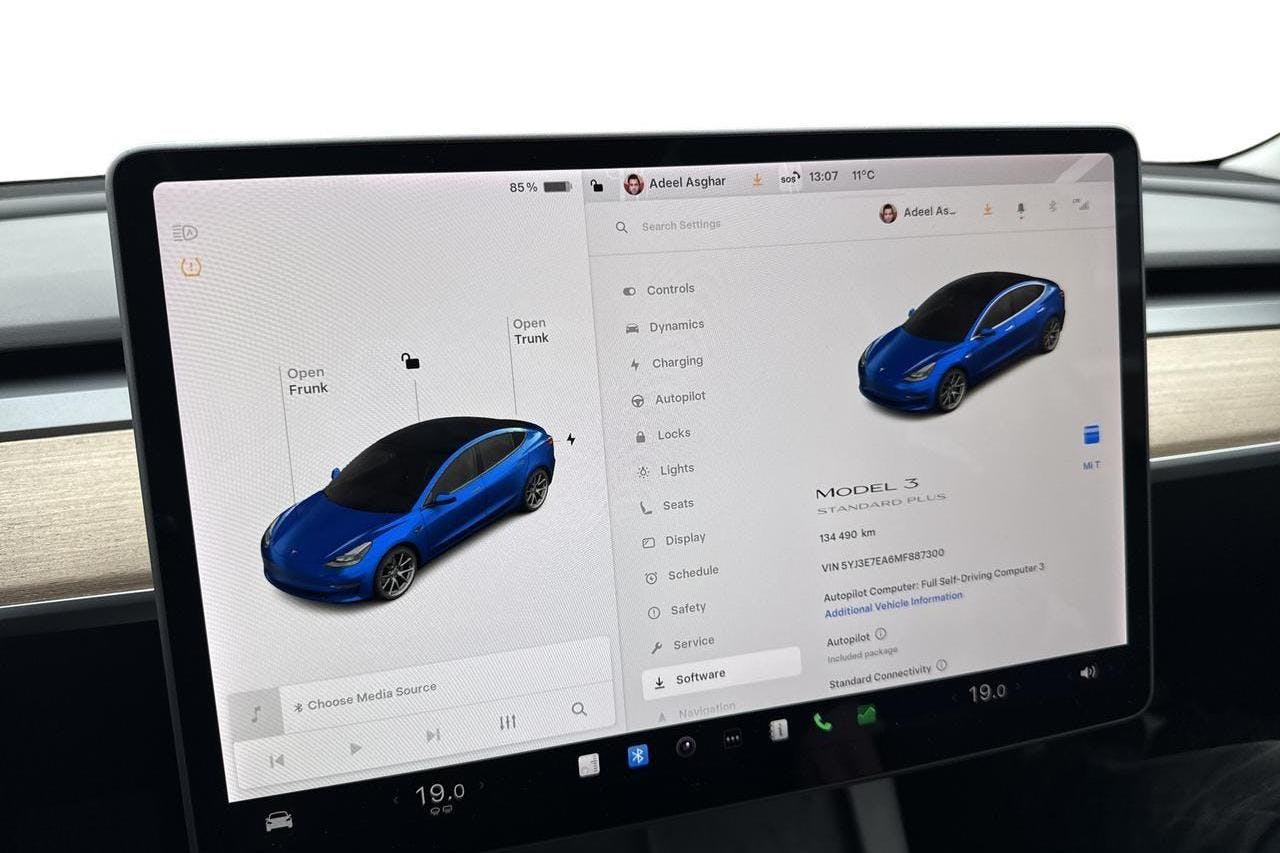 Tesla Model 3 Standard Range RWD - 13 449 mil - Automat - blå - 2021