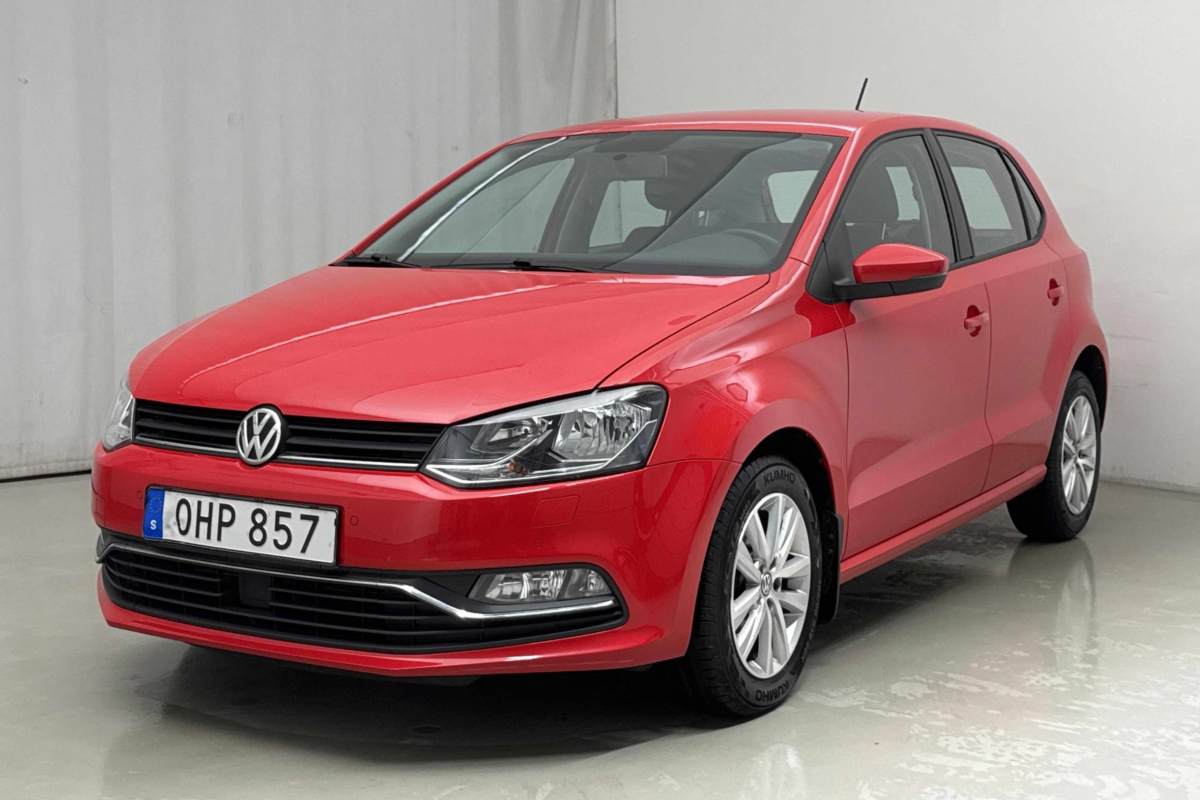 VW Polo 1.2 TSI 5dr (90hk) - 84 840 km - Manuaalinen - punainen - 2017