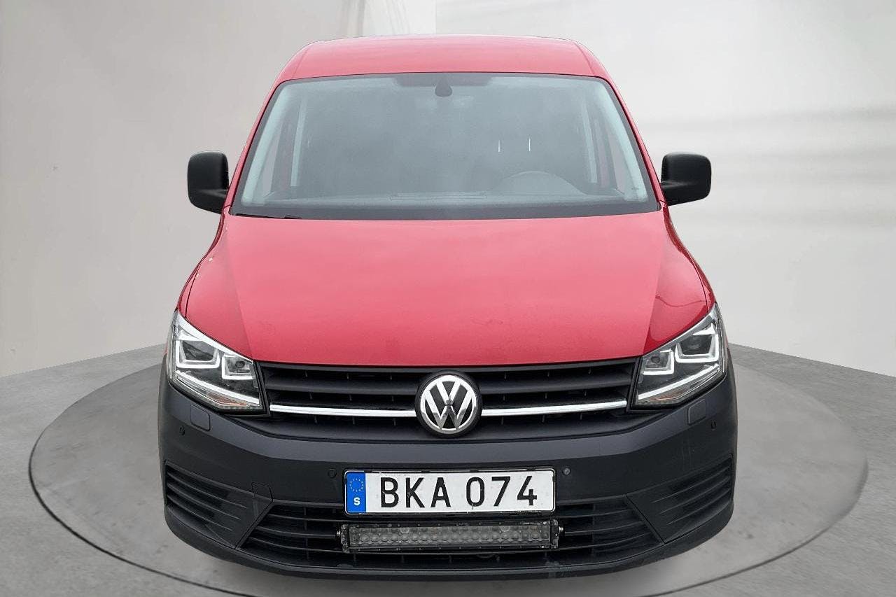 VW Caddy 2.0 TDI (102hk) - 128 850 km - Automaatne - Dark Red - 2018