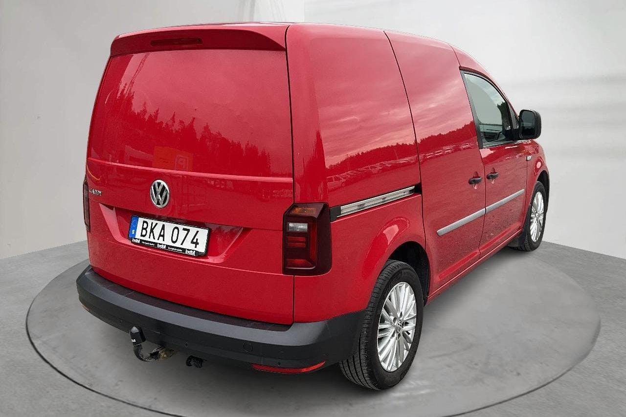 VW Caddy 2.0 TDI (102hk) - 128 850 km - Automaatne - Dark Red - 2018