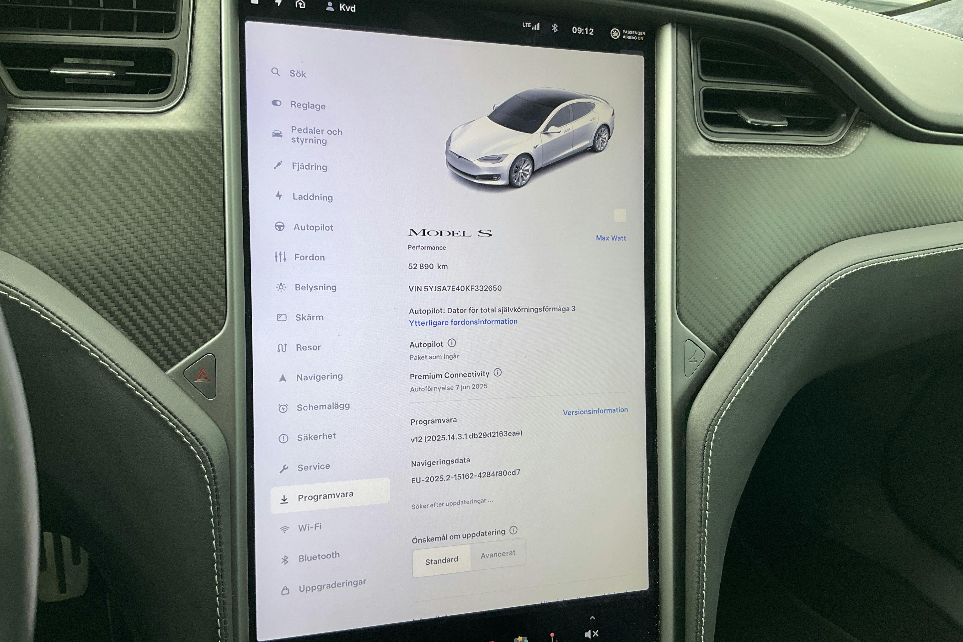 Tesla Model S Dual Motor Performance AWD - 5 290 mil - Automat - vit - 2019