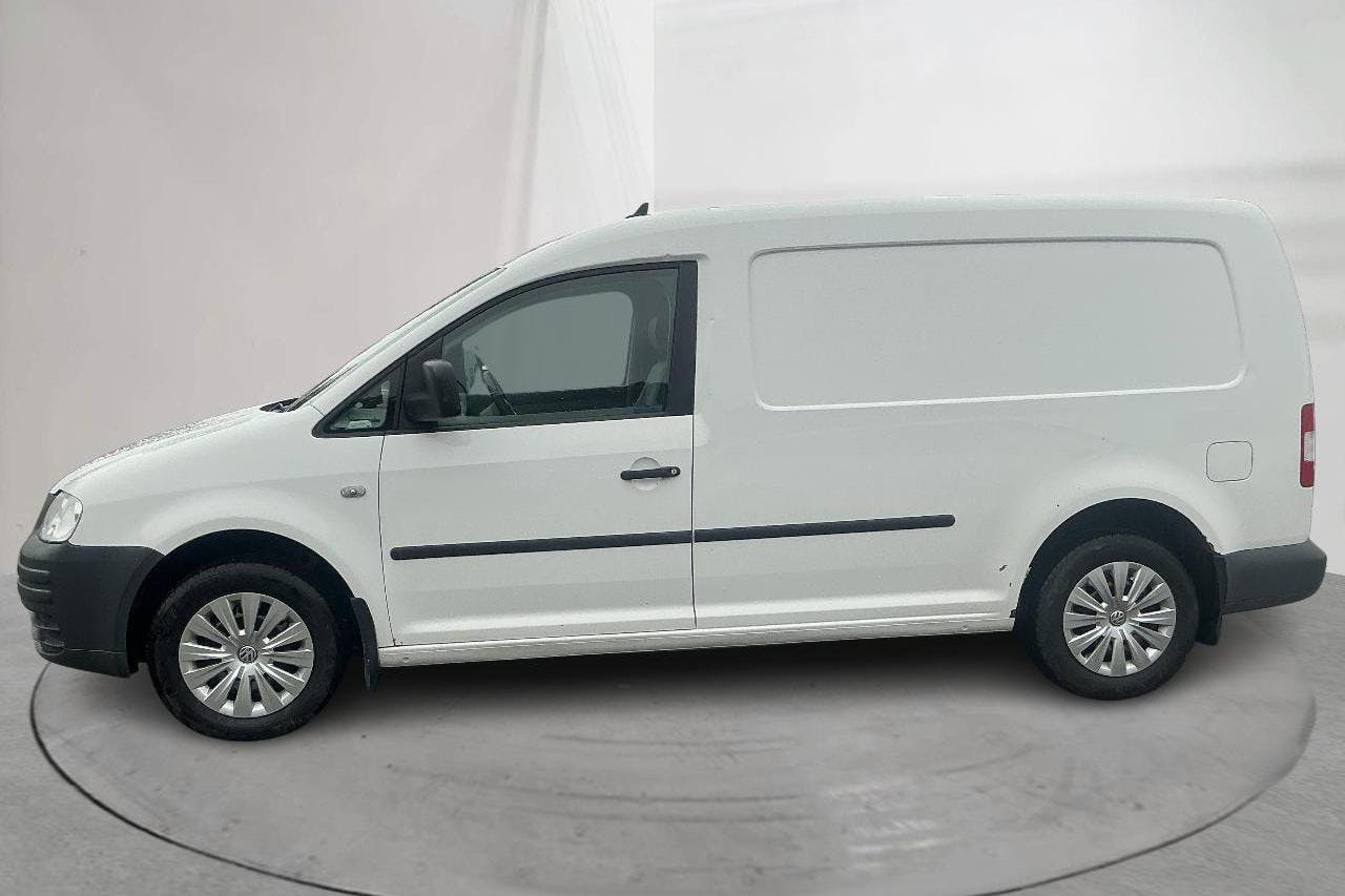 Presentationsfoto 2 av 13: VW Caddy 1.9 TDI Maxi Skåp (105hk) - 18 901 mil - Manuell - vit - 2010