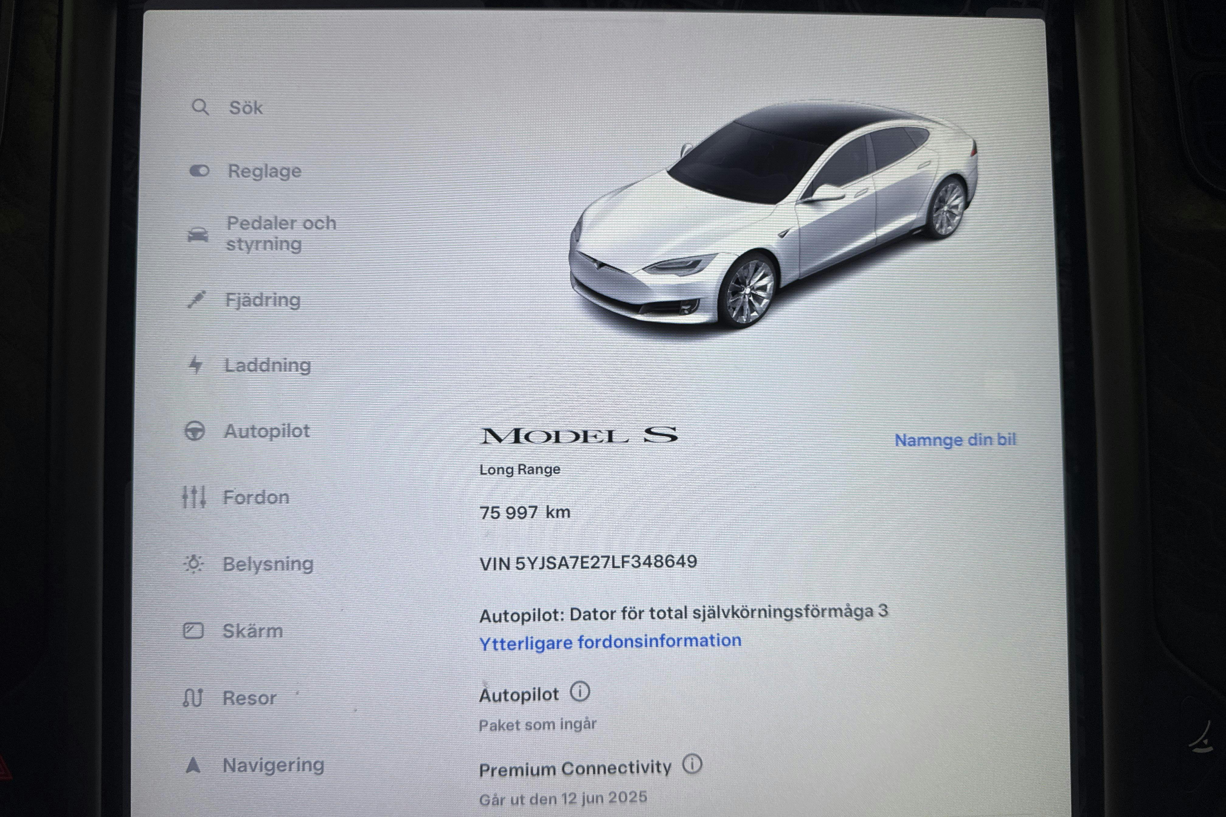 Tesla Model S Dual Motor Long Range AWD - 7 600 mil - Automat - vit - 2020