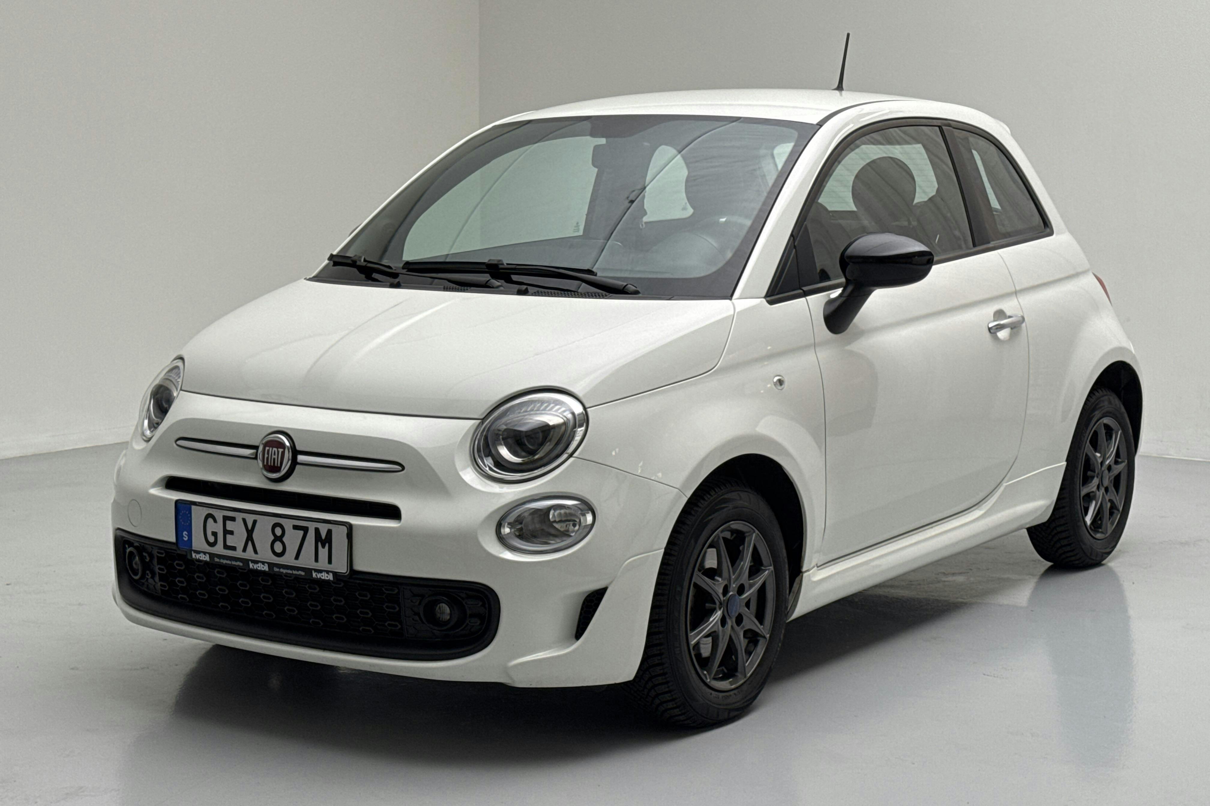 Fiat 500 Hybrid (70hk) - 1 588 mil - Manuell - vit - 2022