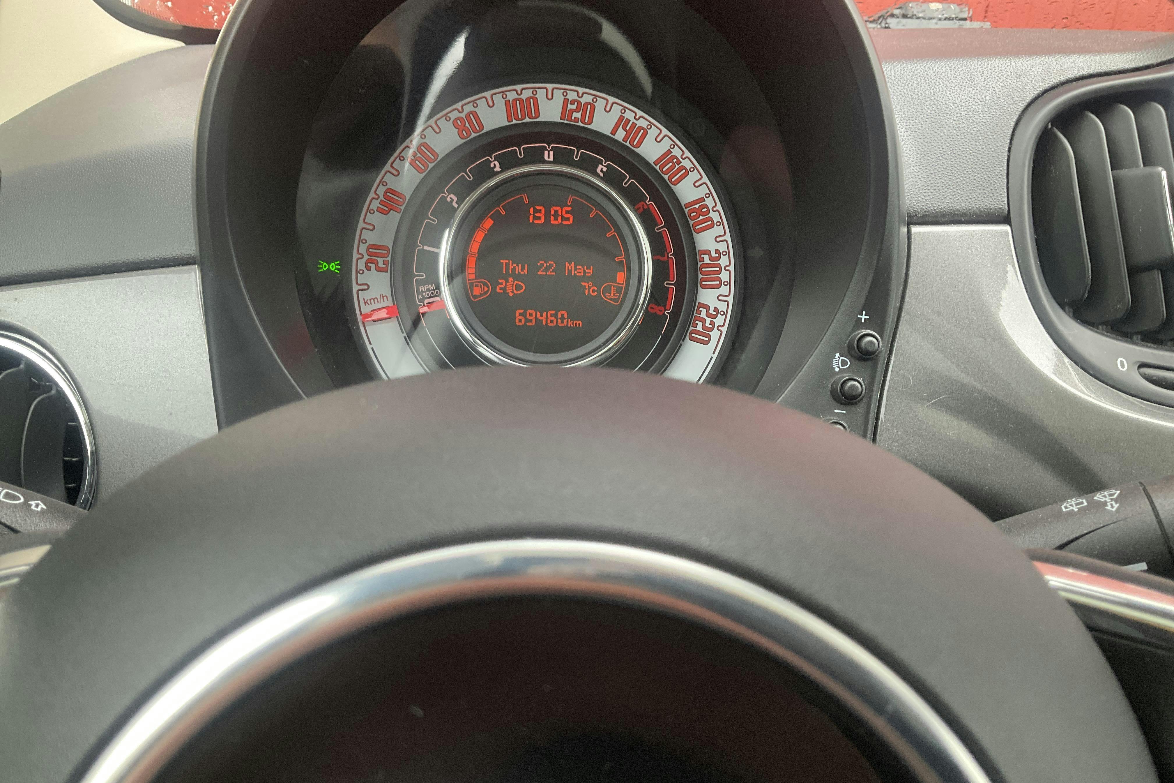 Fiat 500 1.2 (69hk) - 6 946 mil - Manuell - grå - 2016