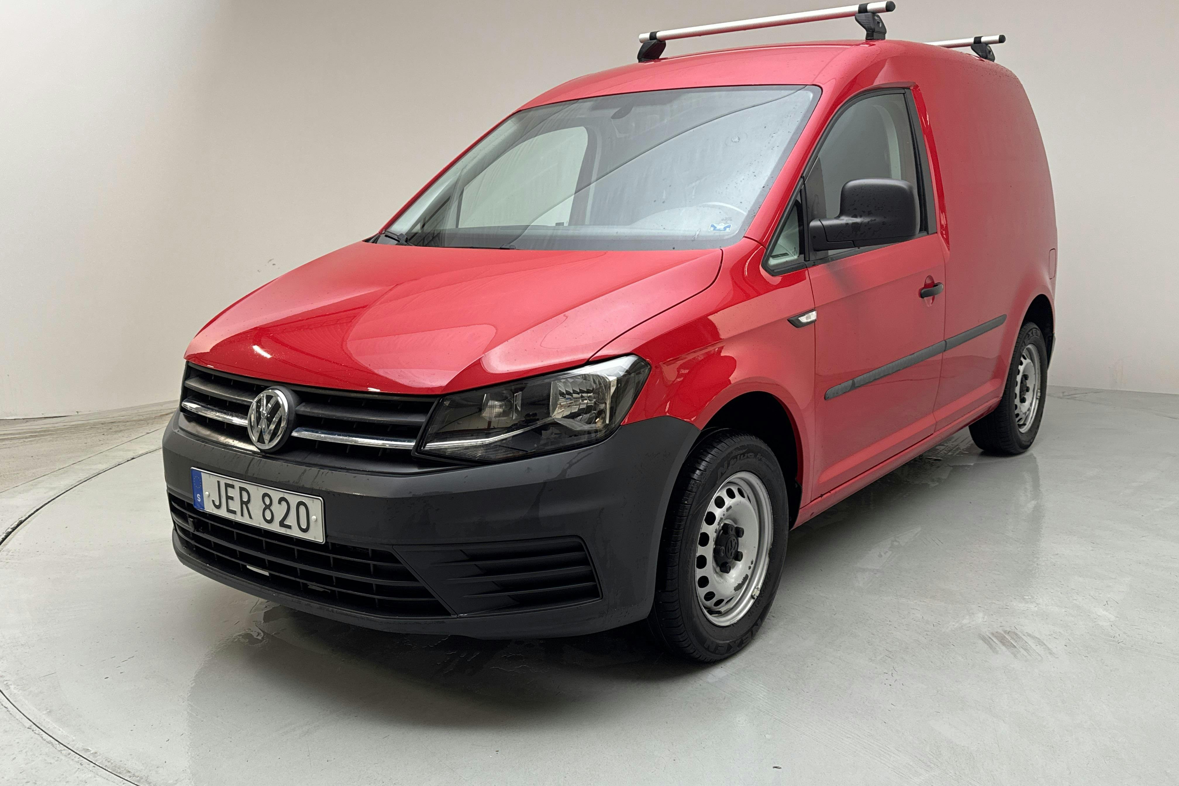 VW Caddy 1.6 TDI Skåp (102hk) - 70 710 km - Manual - Dark Red - 2016