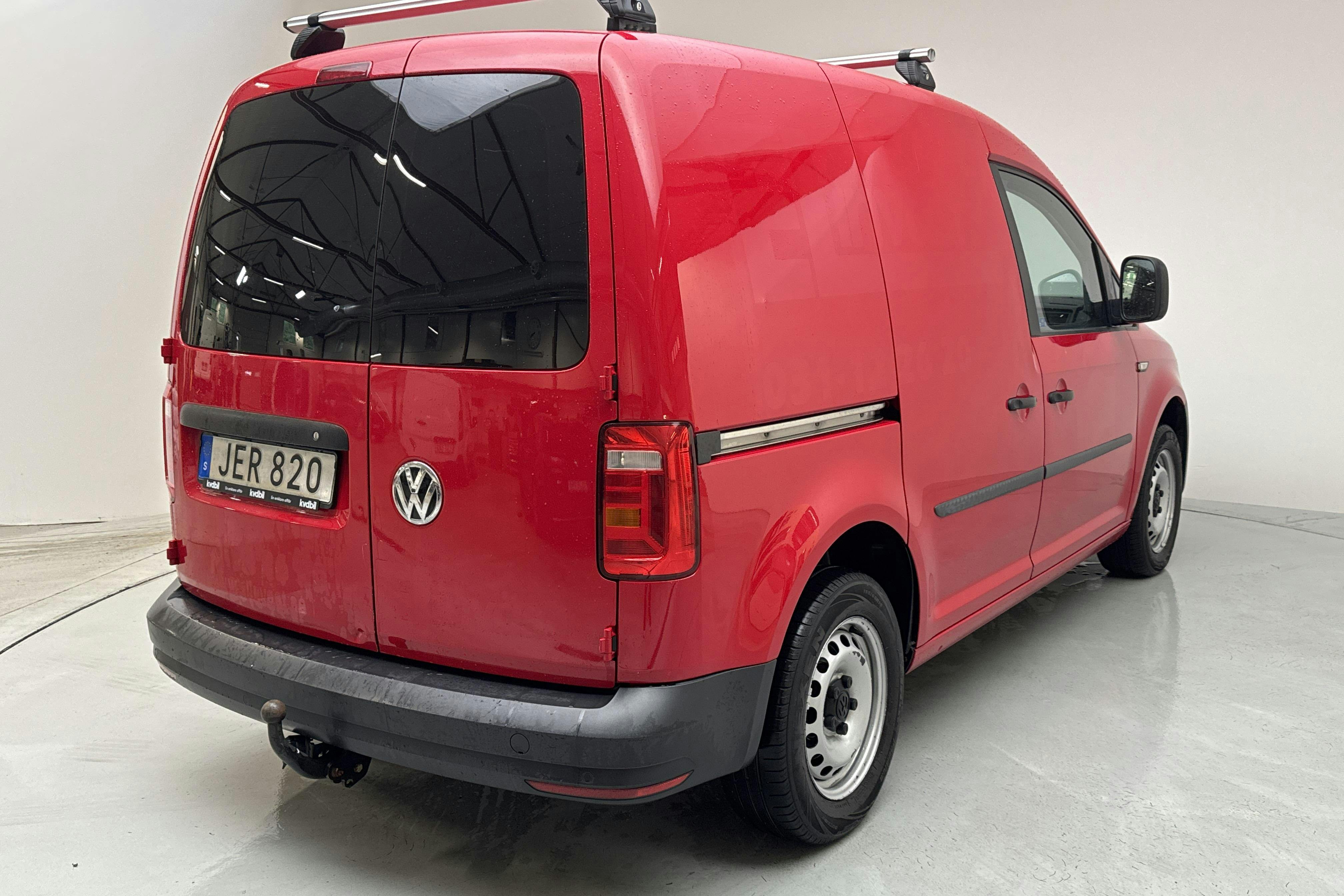 VW Caddy 1.6 TDI Skåp (102hk) - 70 710 km - Manual - Dark Red - 2016