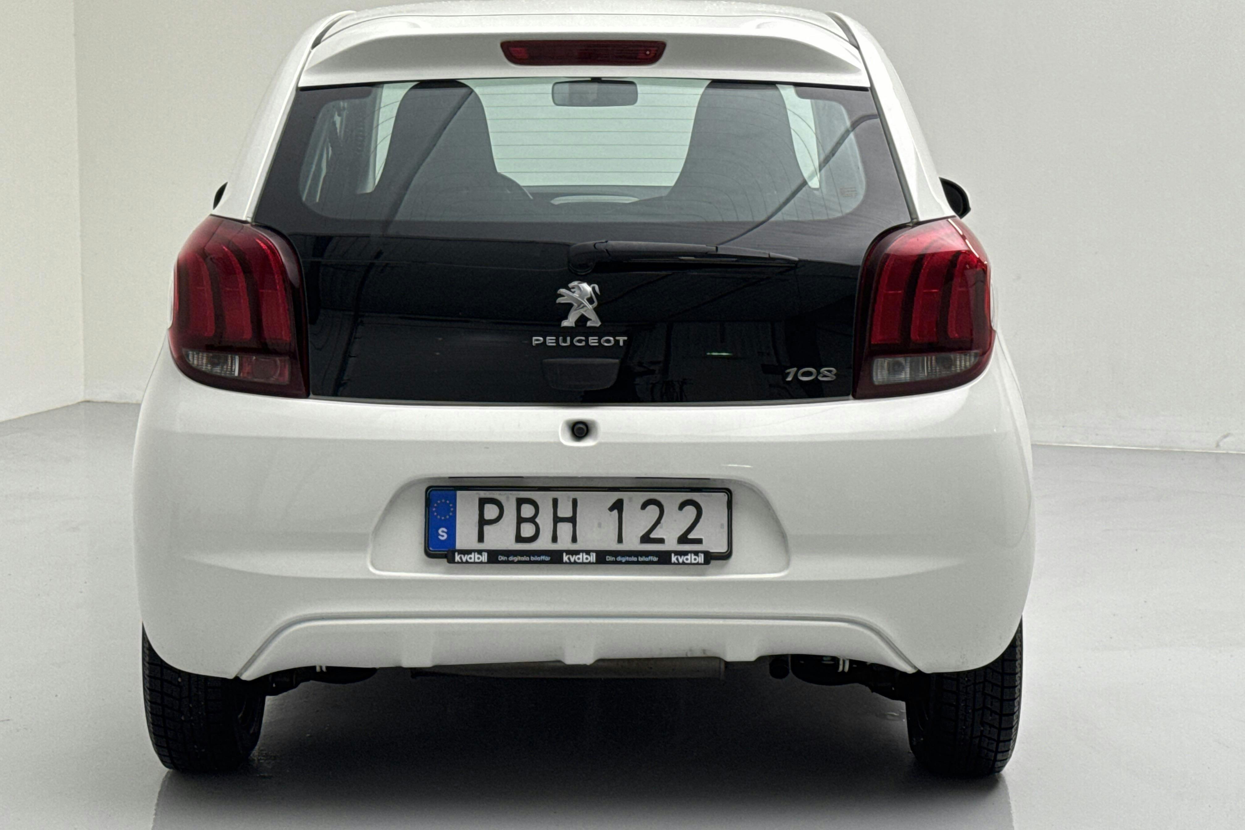 Peugeot 108 PureTech 5dr (68hk) - 9 847 mil - Manuell - vit - 2017