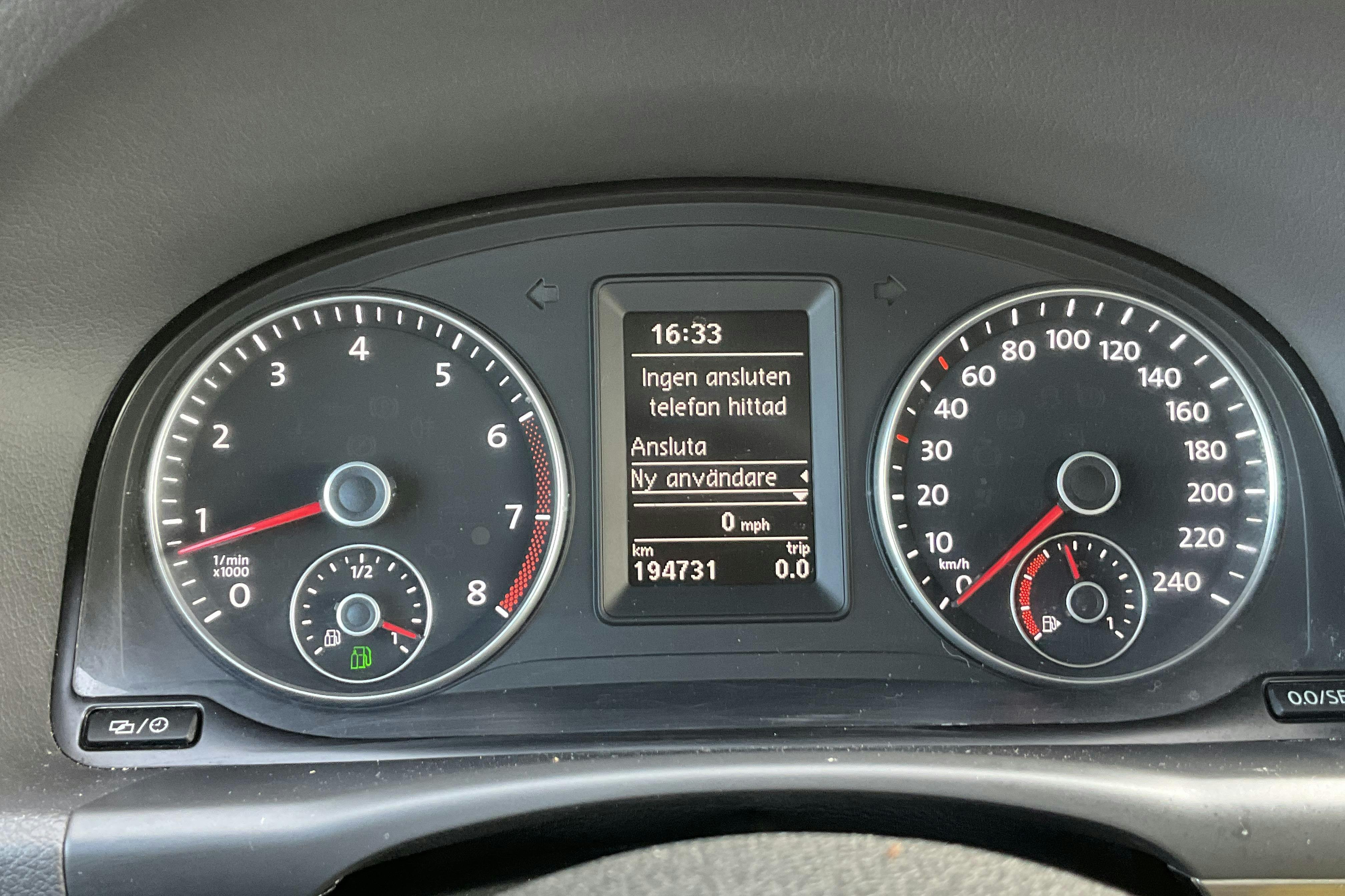 VW Touran 1.4 TGI EcoFuel (150hk) - 19 473 mil - Manuell - vit - 2015