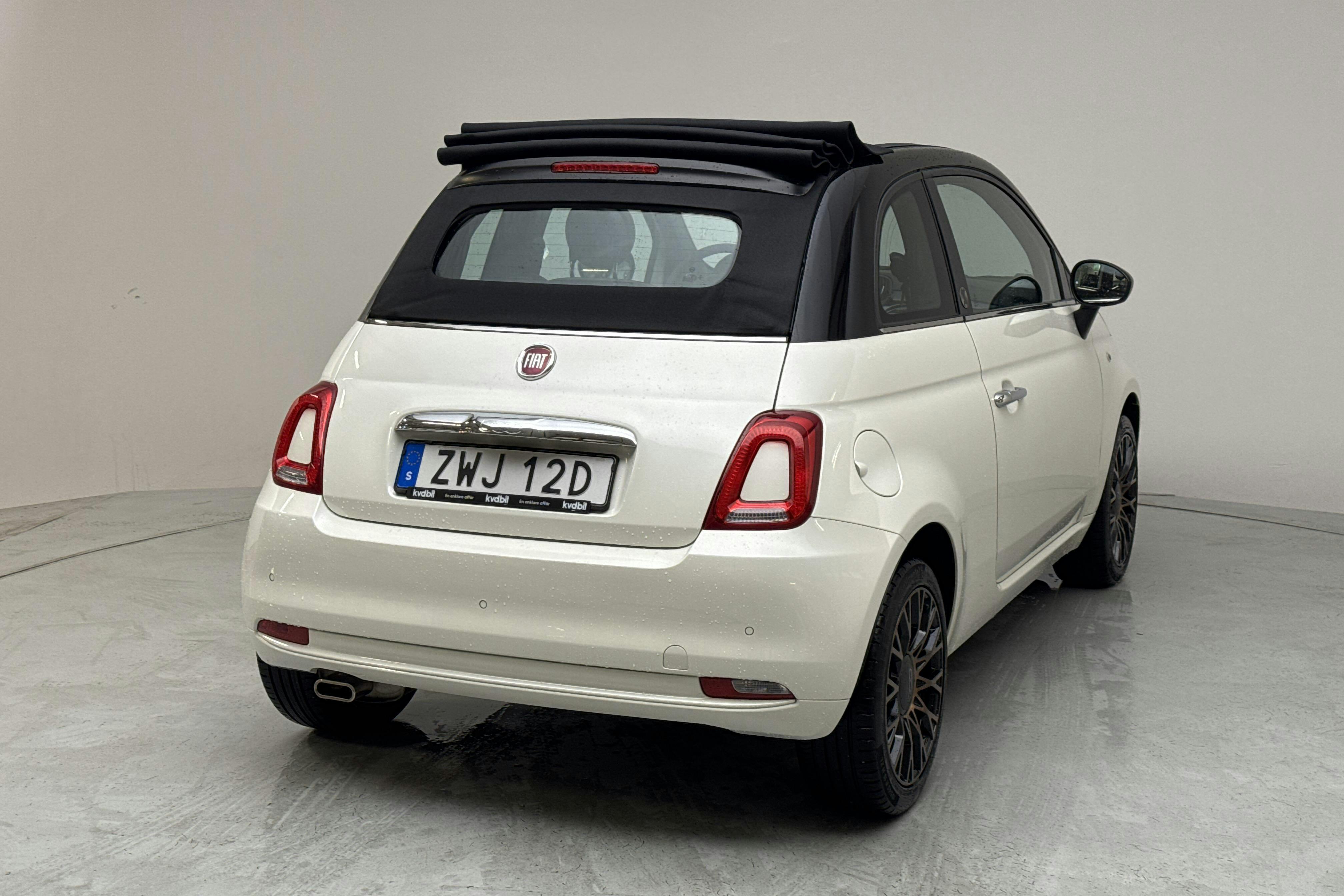 Fiat 500C 1.2 (69hk) - 27 840 km - Manual - white - 2020