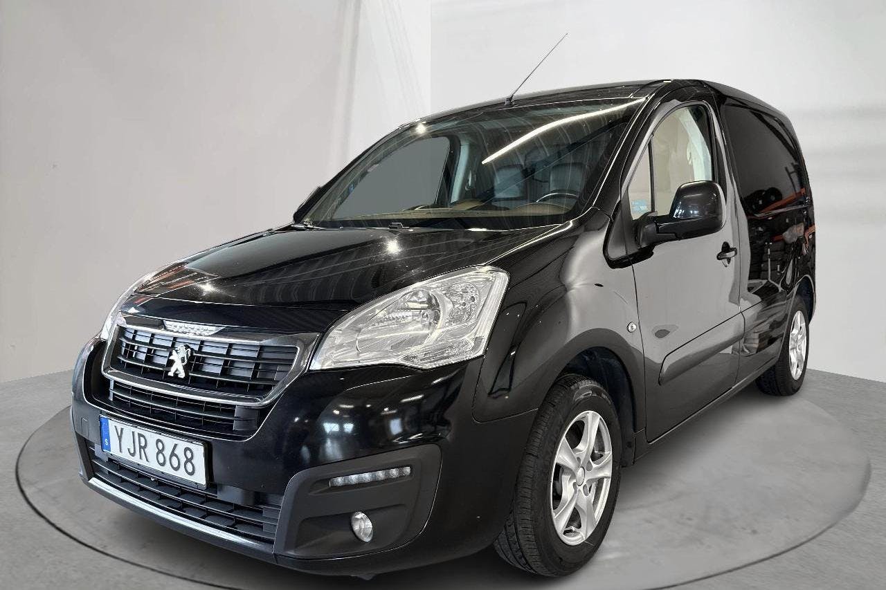 Presentation photo 1 of 14: Peugeot Partner 1.6 BlueHDI Skåp (120hk) - 136 170 km - Manual - black - 2017