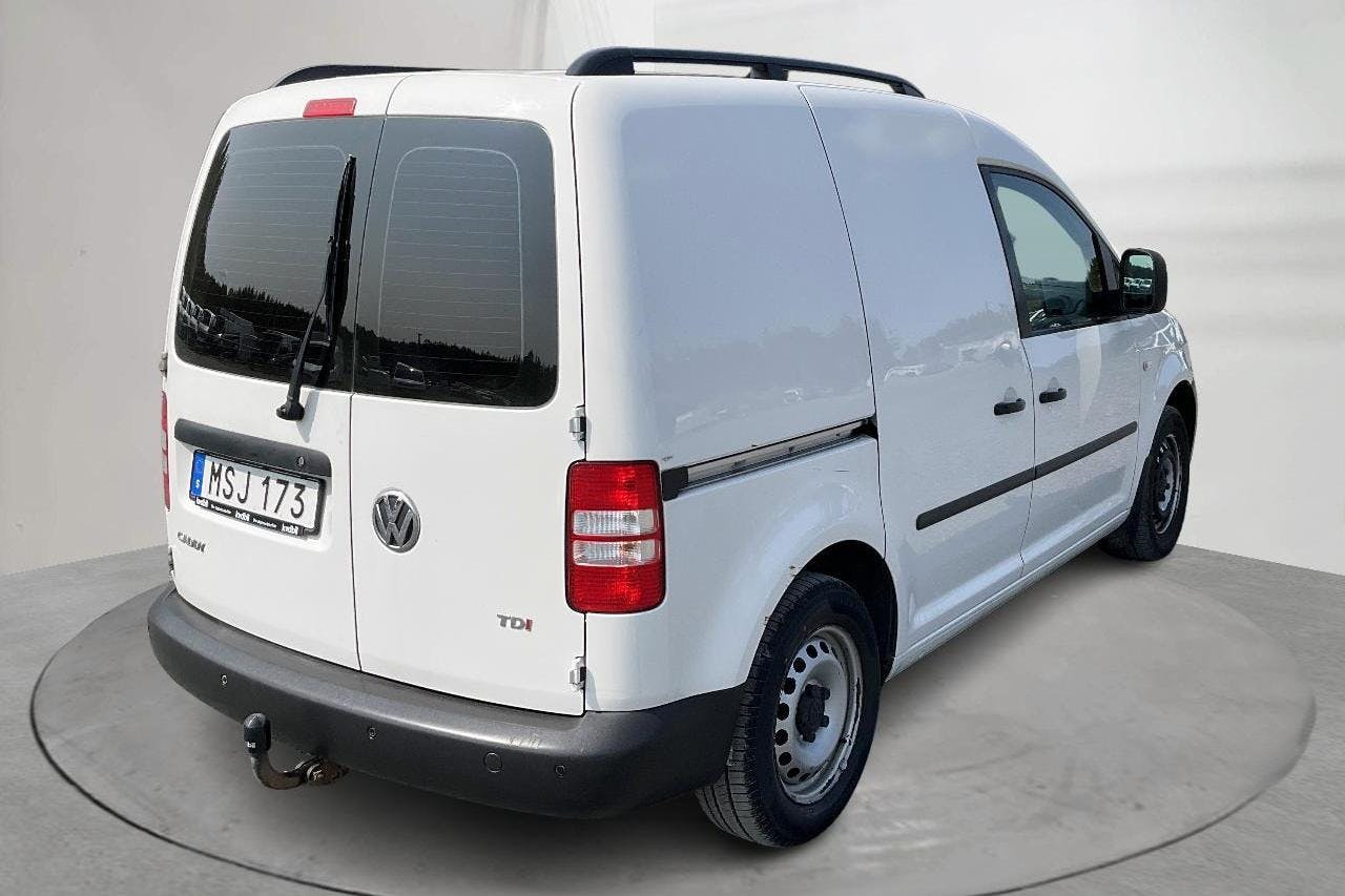 VW Caddy 1.6 TDI Skåp (102hk) - 16 306 mil - Automat - vit - 2015