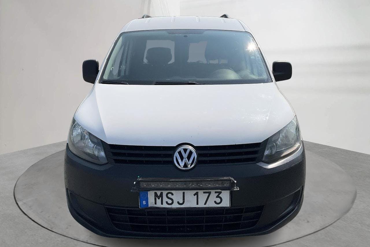 VW Caddy 1.6 TDI Skåp (102hk) - 16 306 mil - Automat - vit - 2015