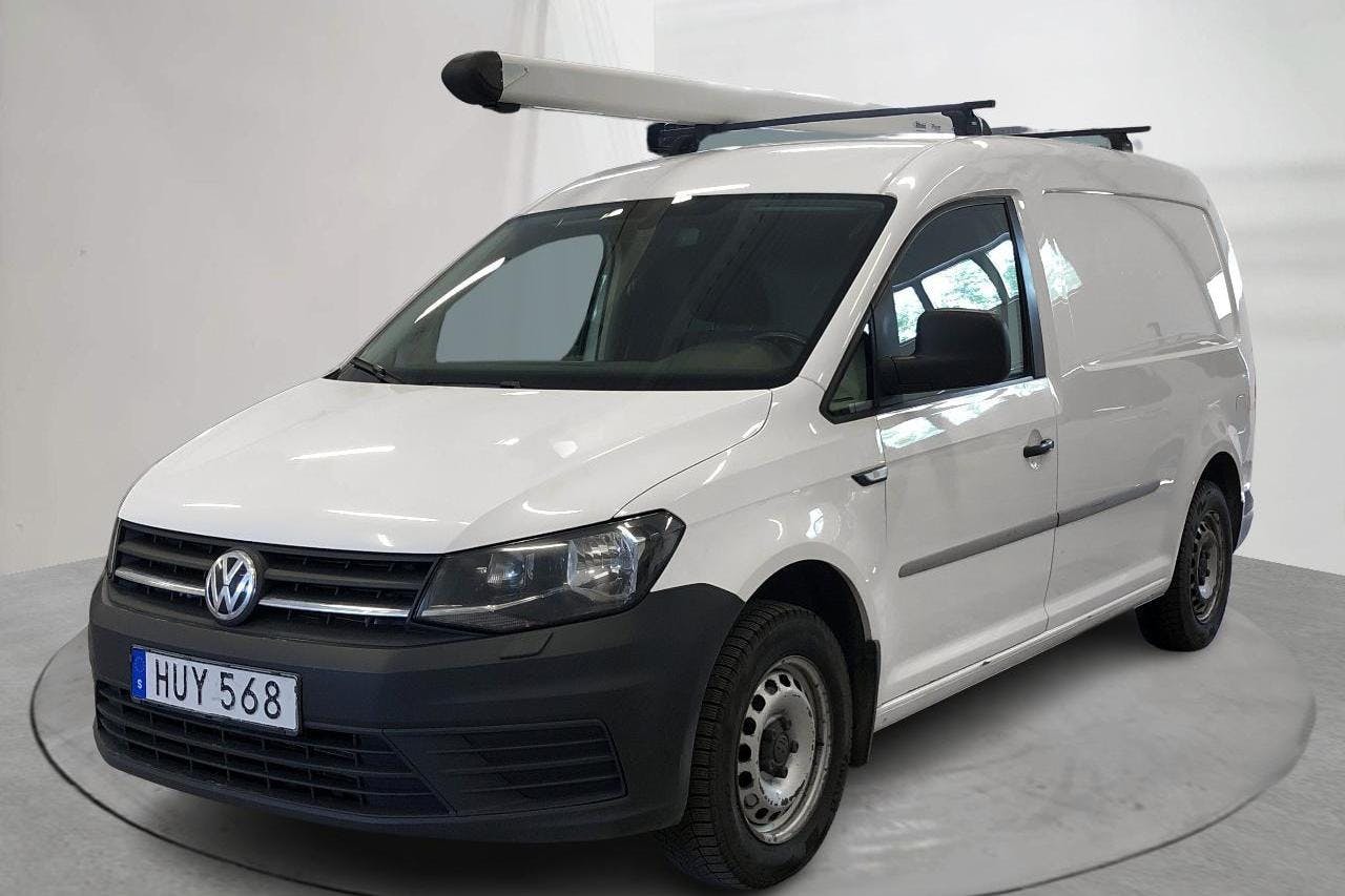VW Caddy 2.0 TDI Maxi Skåp (102hk) - 19 267 mil - Automat - vit - 2018