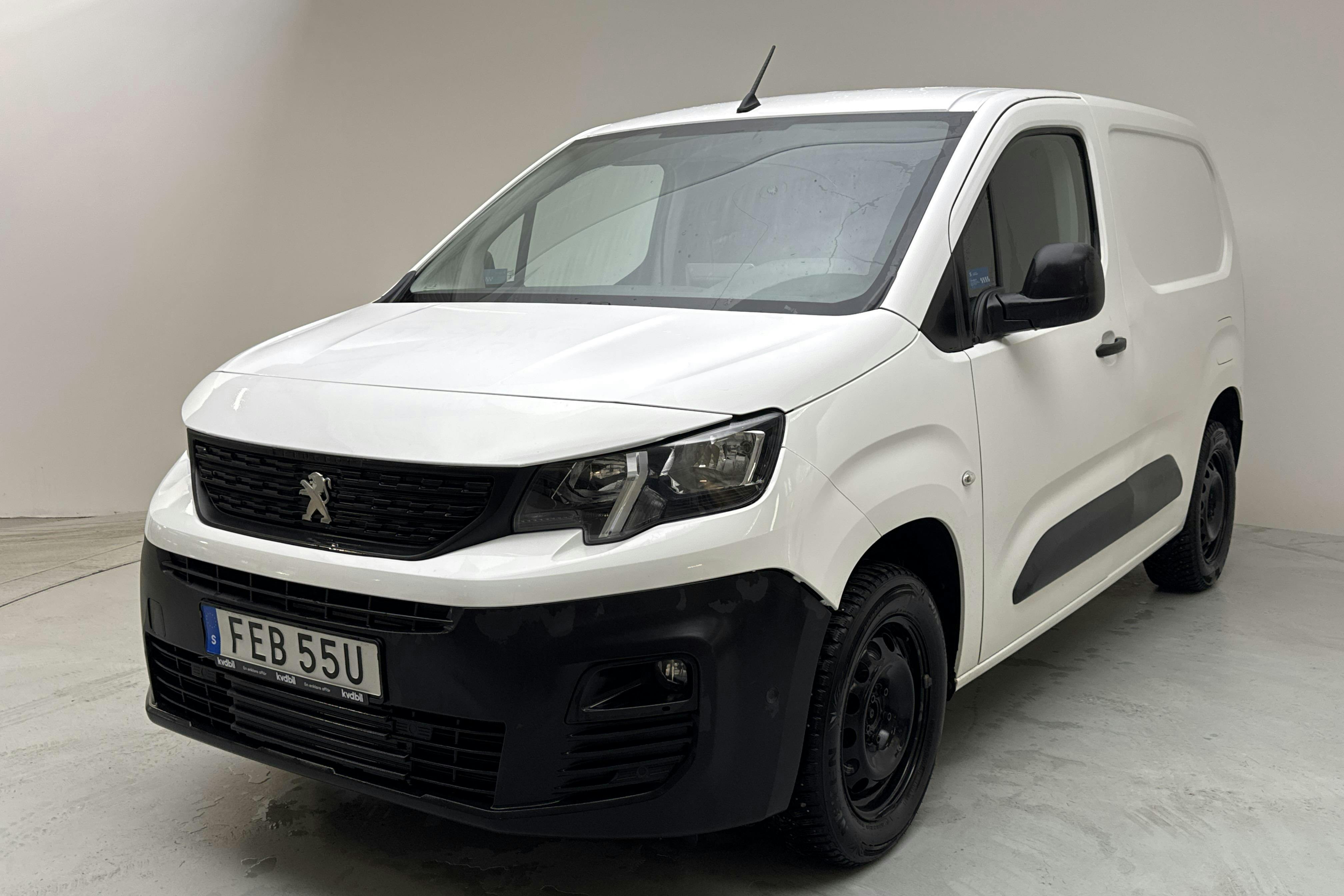 Peugeot Partner 1.5 HDI Skåp (75hk) - 12 801 mil - Manuell - vit - 2021