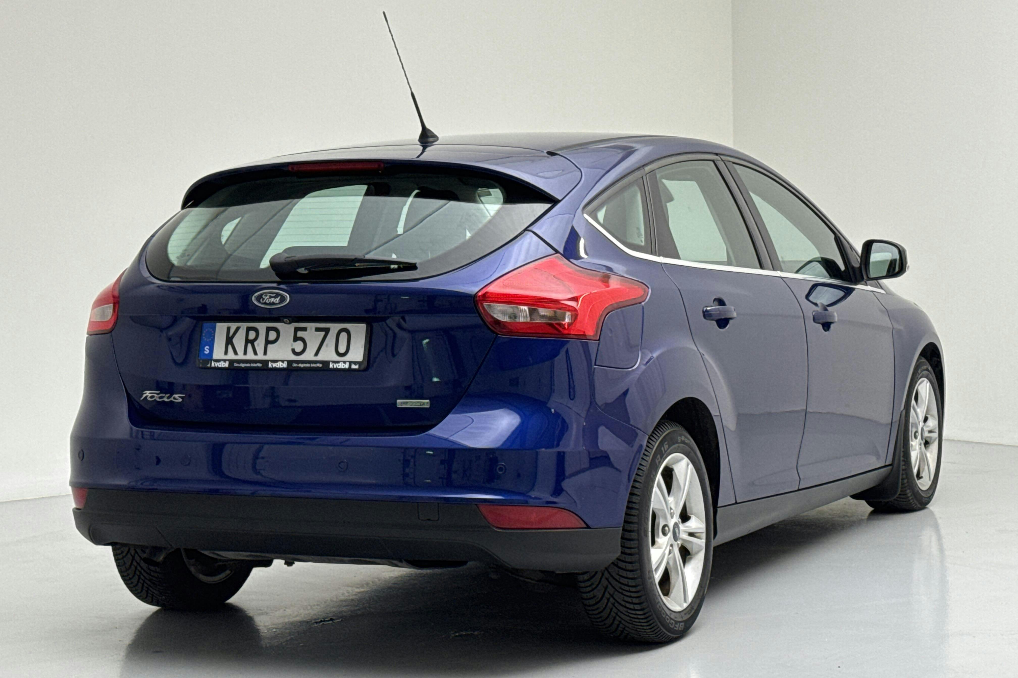 Ford Focus 1.0 EcoBoost 5dr (100hk) - 8 575 mil - Manuell - blå - 2015