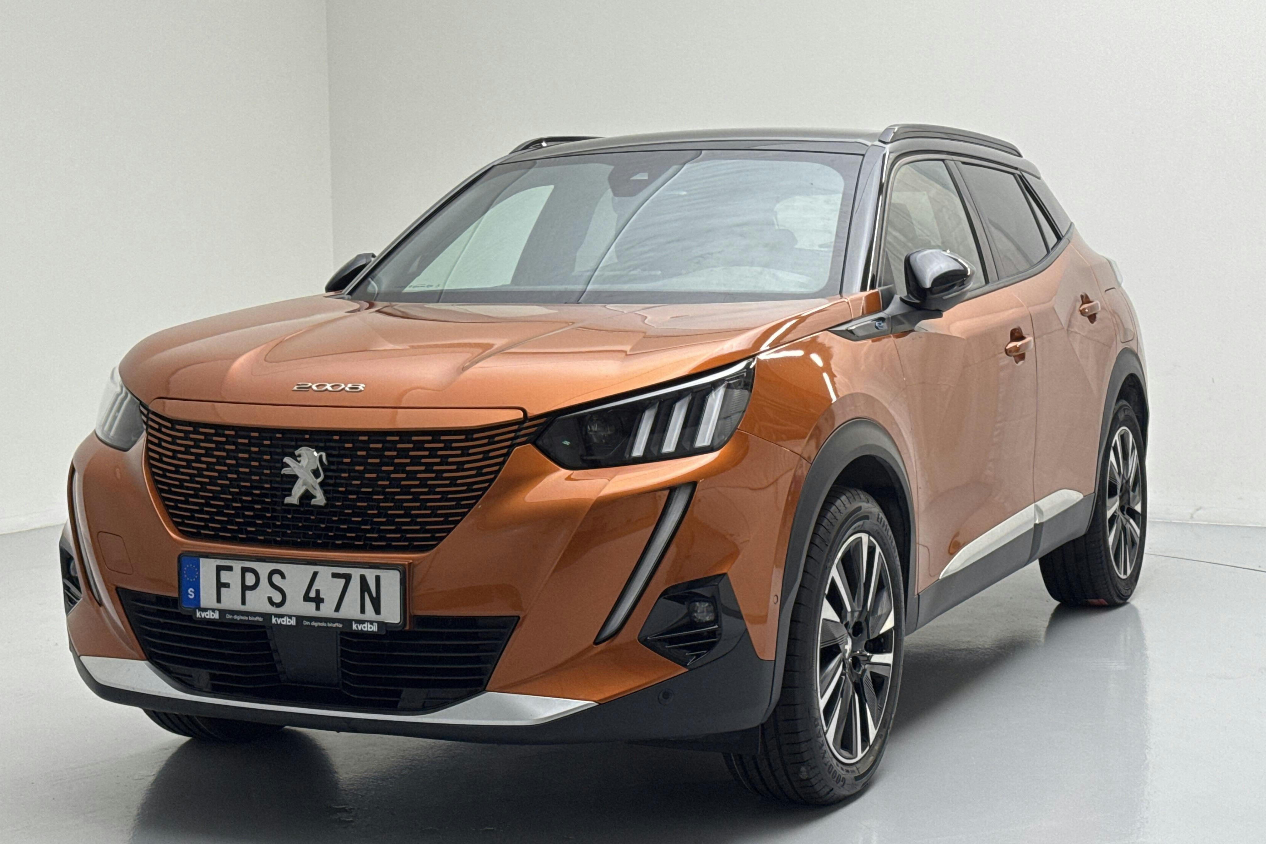 Peugeot e-2008 50 kWh (136hk) - 63 510 km - Automatic - orange - 2022