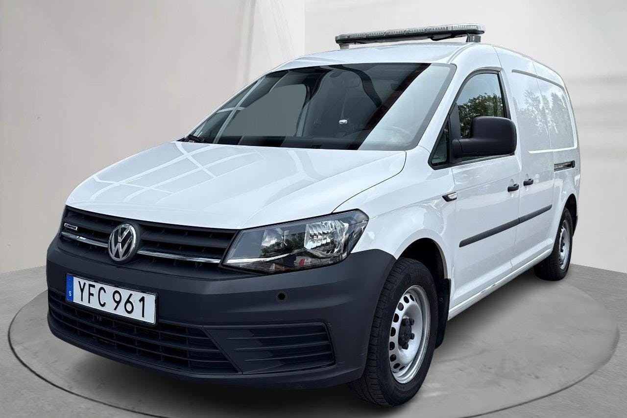 VW Caddy 1.4 TGI Maxi Skåp (110hk) - 6 067 mil - Automat - vit - 2018