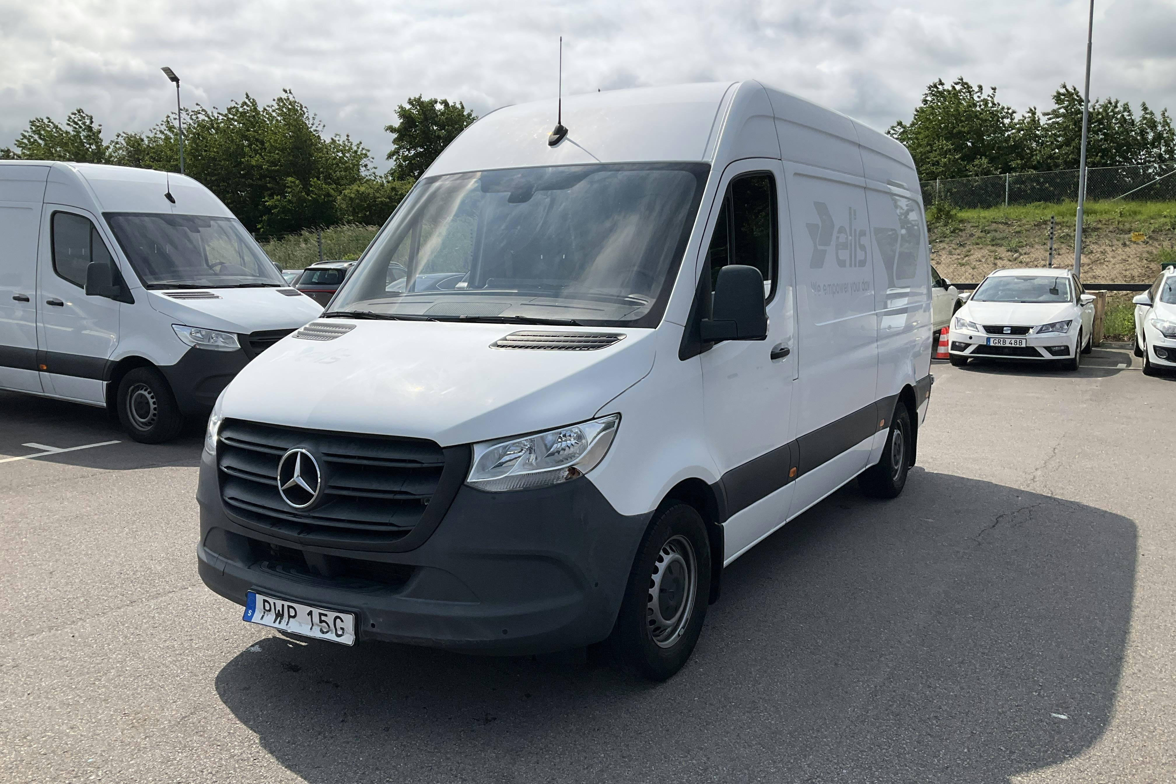 Mercedes Sprinter 315 CDI Skåp RWD (150hk) - 14 371 mil - Automat - vit - 2021