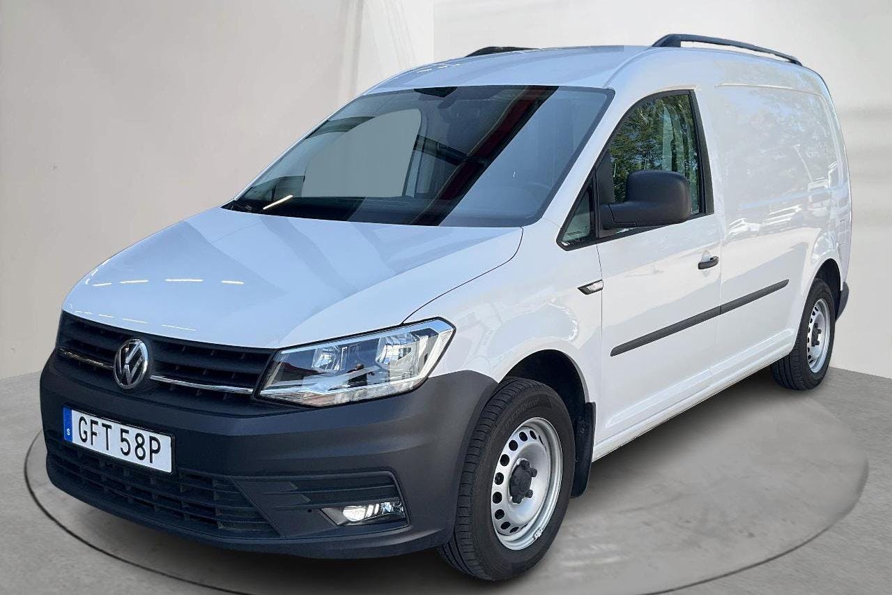 Presentation photo 1 of 12: VW Caddy 2.0 TDI Maxi Skåp (102hk) - 25 000 km - Automatic - white - 2020