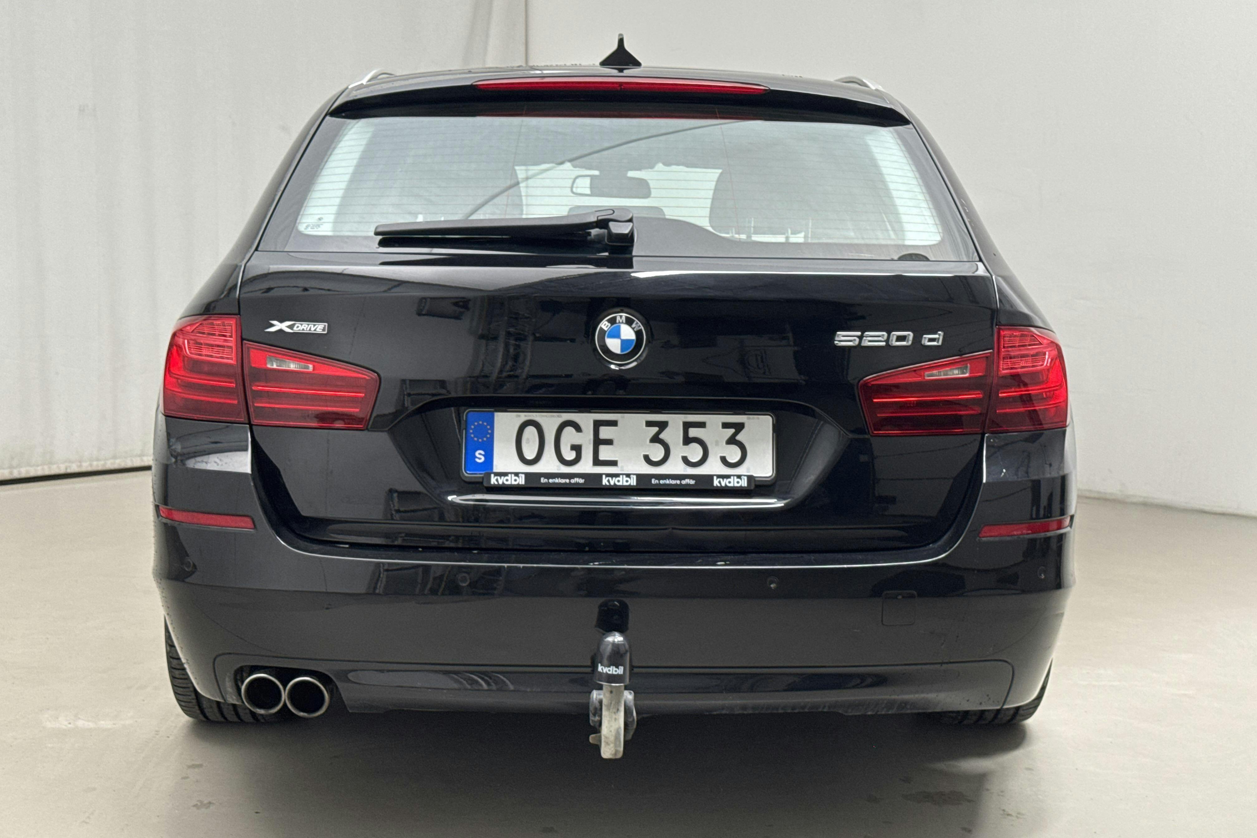 BMW 520d xDrive Touring, F11 (190hk) - 189 240 km - Automaatne - must - 2017