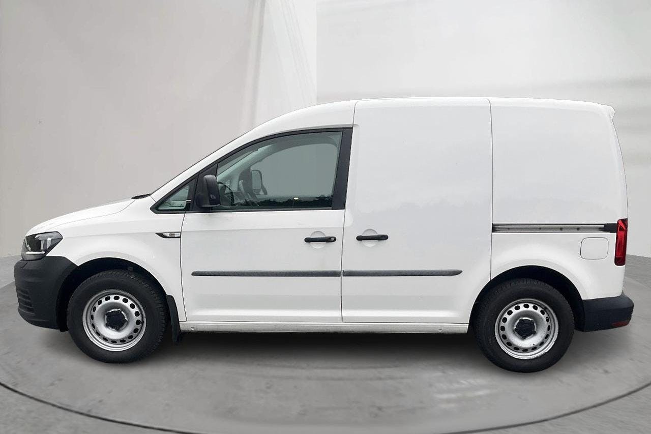 Presentationsfoto 2 av 13: VW Caddy 2.0 TDI Skåp (102hk) - 1 801 mil - Manuell - vit - 2019