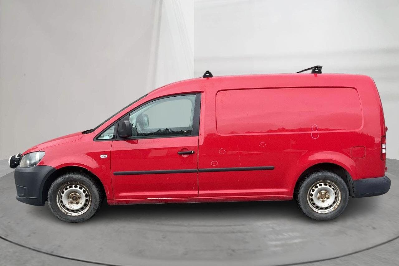 Presentation photo 2 of 11: VW Caddy 1.6 TDI Maxi Skåp (102hk) - 287 870 km - Automatic - red - 2014