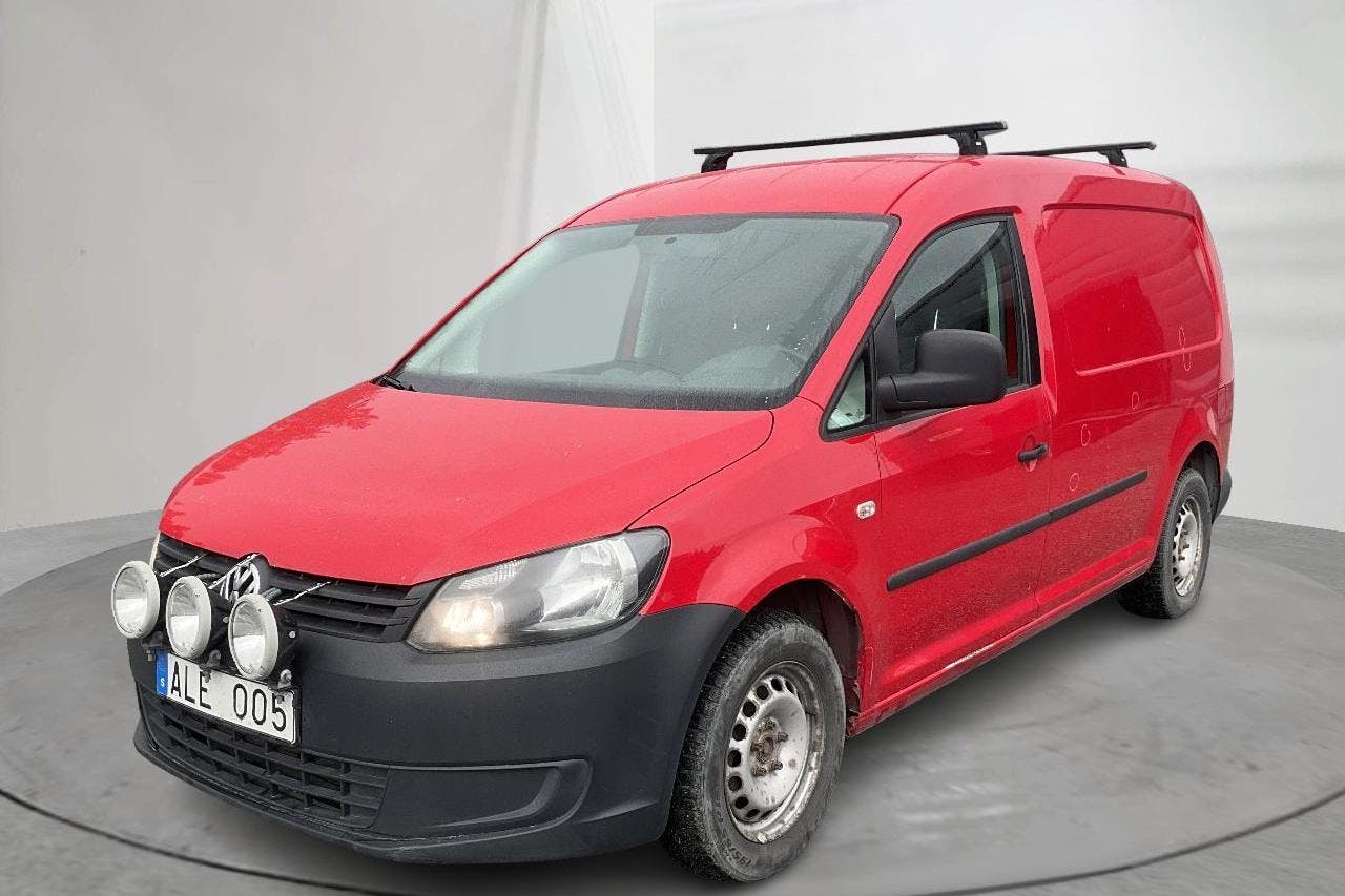 Presentation photo 1 of 11: VW Caddy 1.6 TDI Maxi Skåp (102hk) - 287 870 km - Automatic - red - 2014