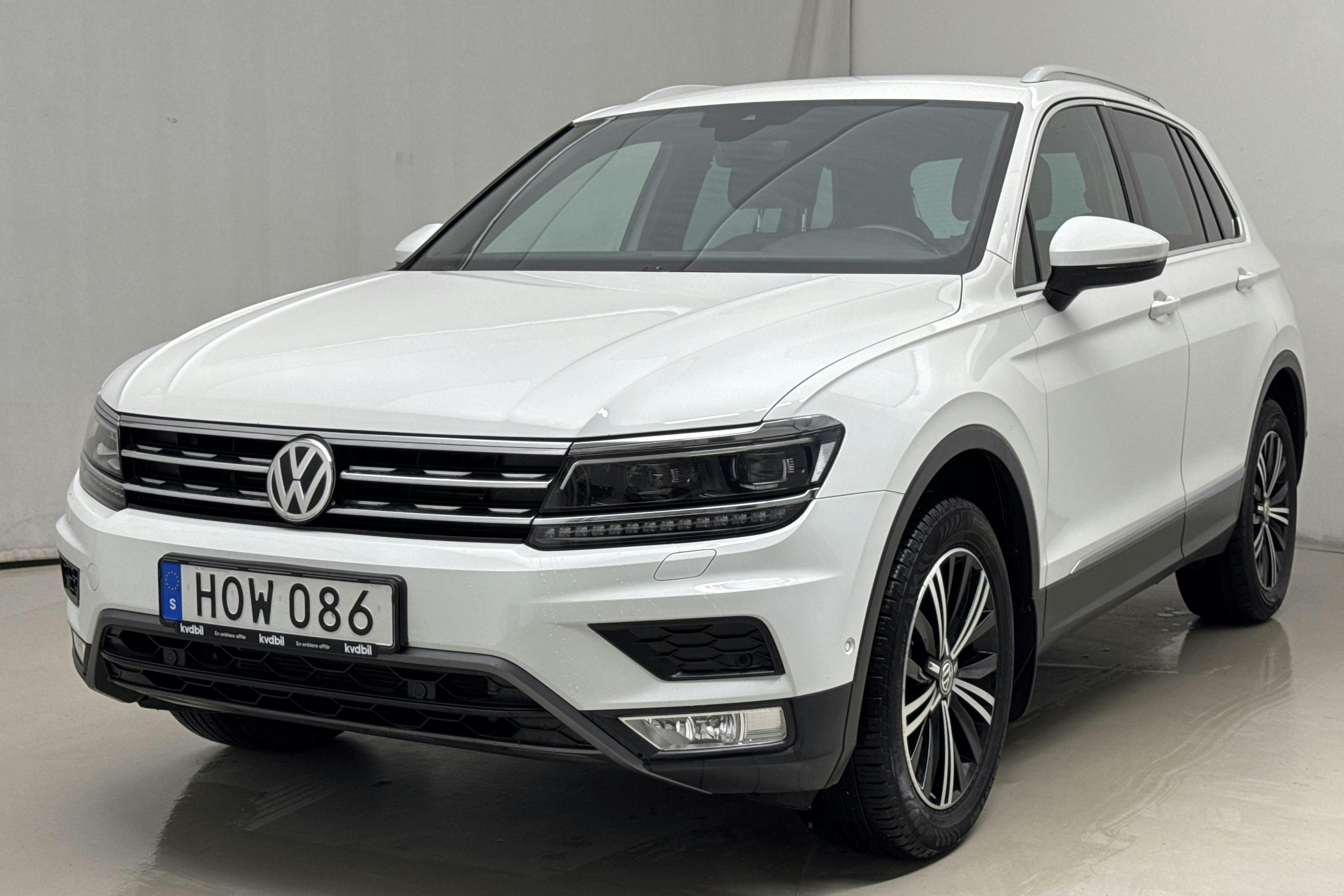 VW Tiguan 2.0 TSI 4MOTION (180hk) - 87 500 km - Manual - white - 2017