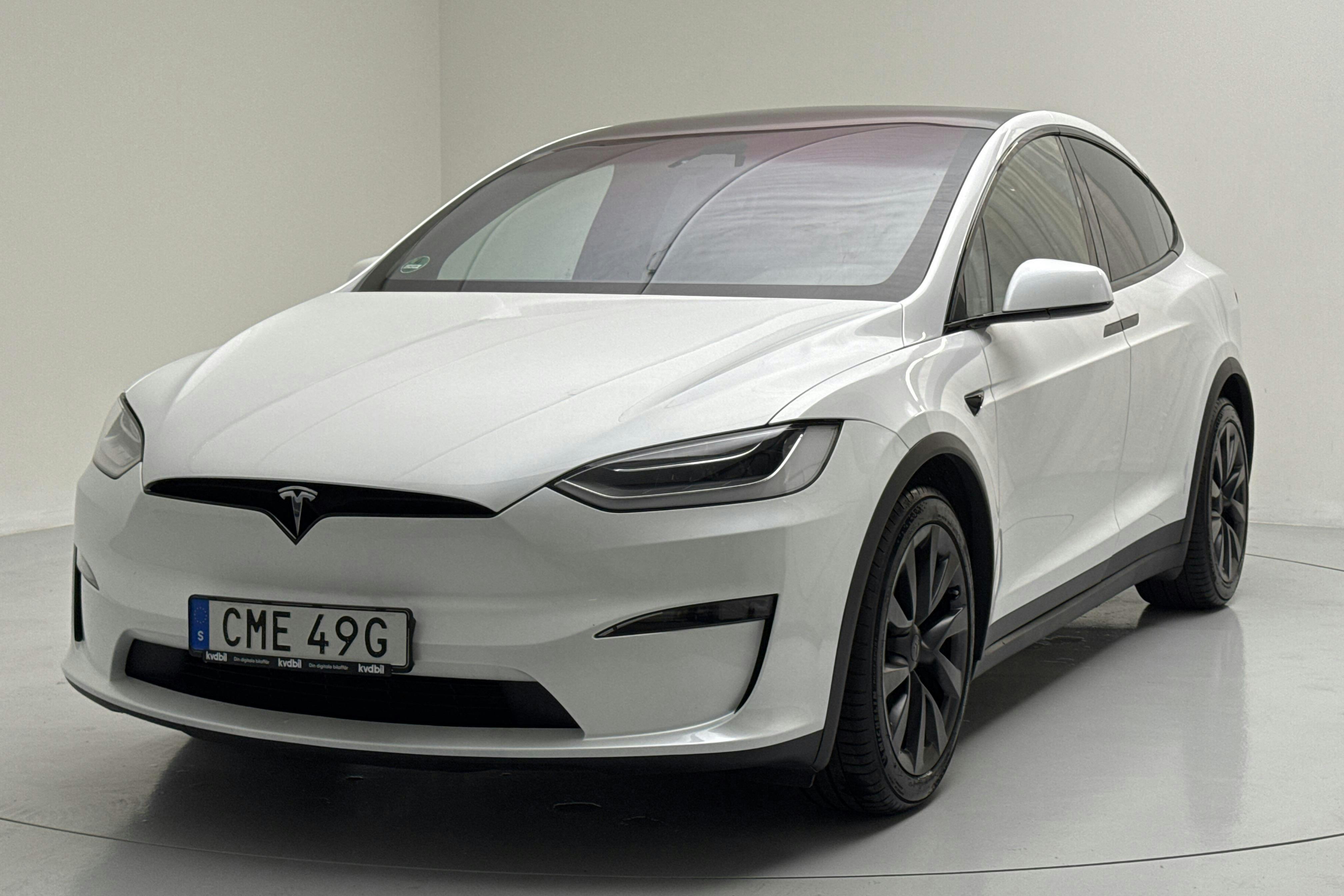 Tesla Model X LR AWD (669hk) - 2 954 mil - Automat - vit - 2023
