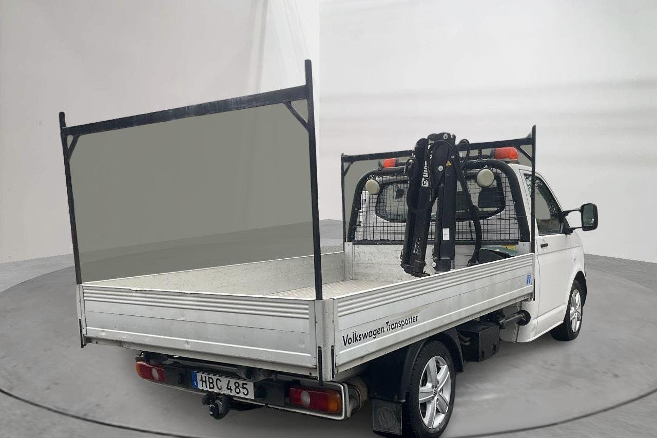 VW Transporter T5 2.0 TDI Pickup 4MOTION (140hk) - 160 740 km - Käsitsi - valge - 2011