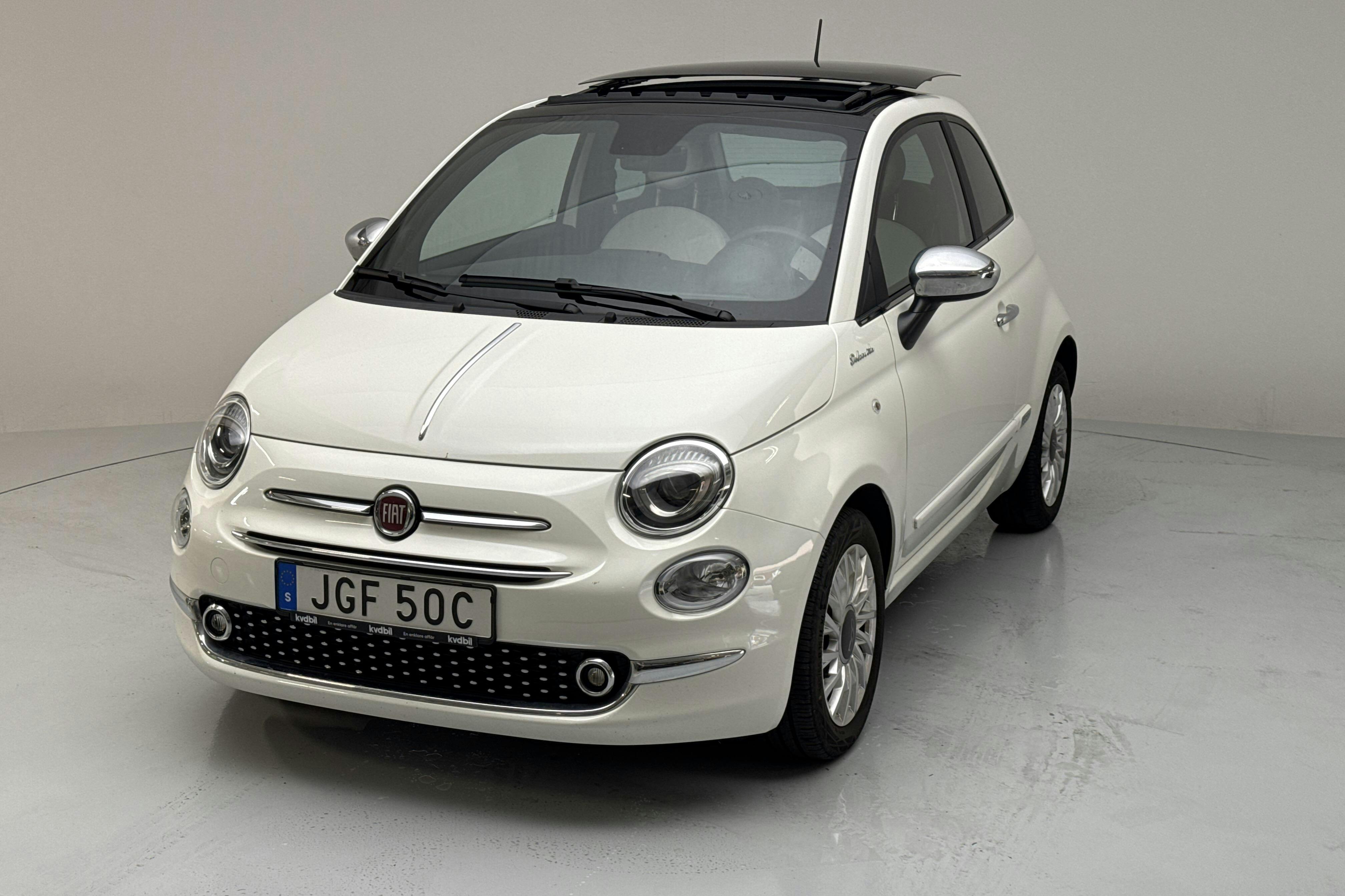 Fiat 500 Hybrid (70hk) - 4 427 mil - Manuell - vit - 2022