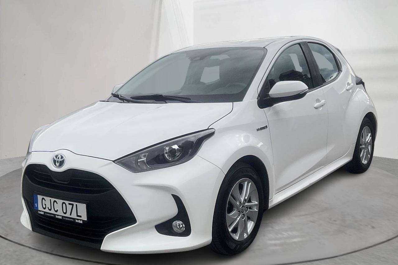 Presentation photo 1 of 14: Toyota Yaris 1.5 Hybrid 5dr (116hk) - 80 610 km - Automatic - white - 2021